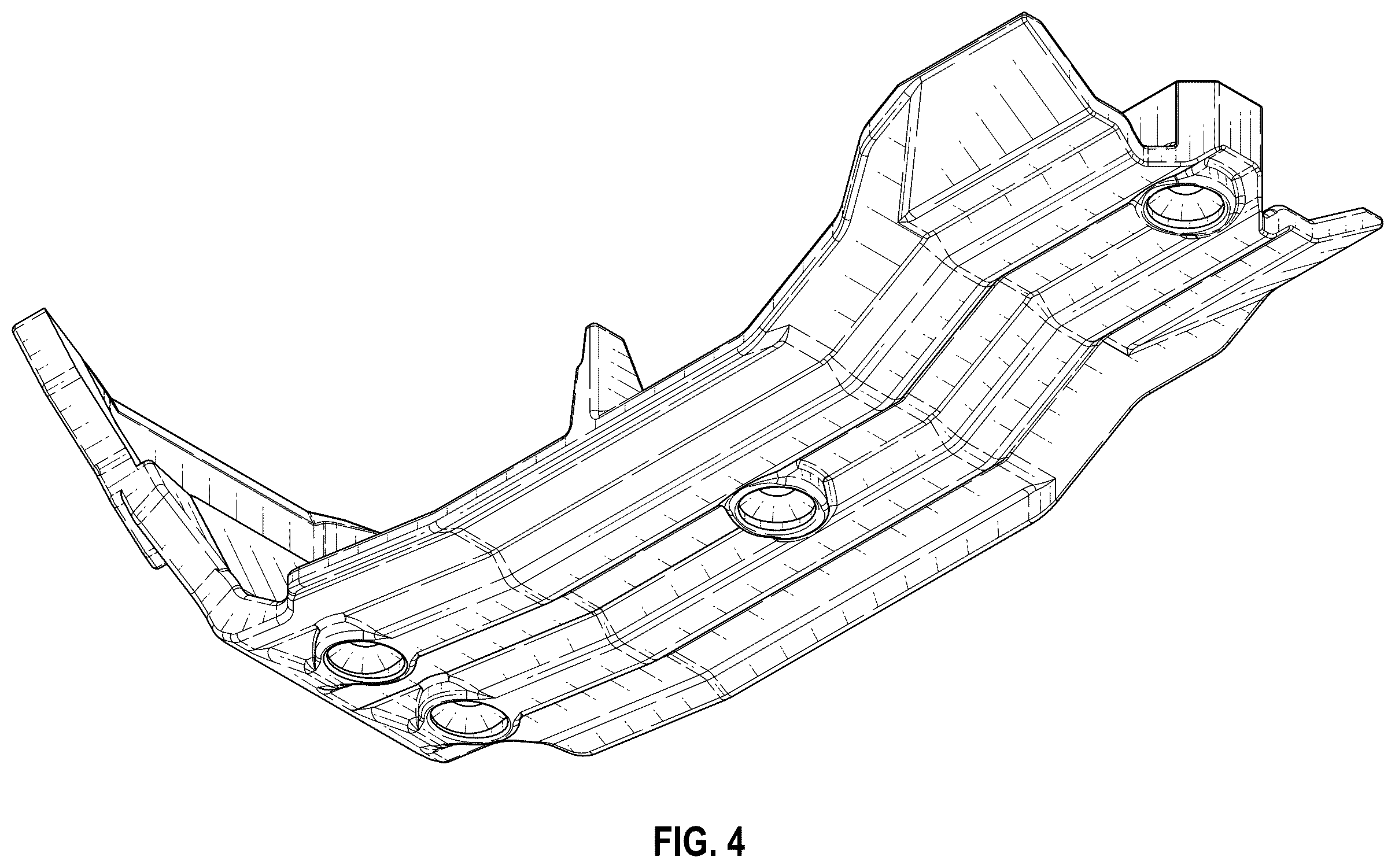 Patent USD1124173 Figure 4 – Model vehicle skid
