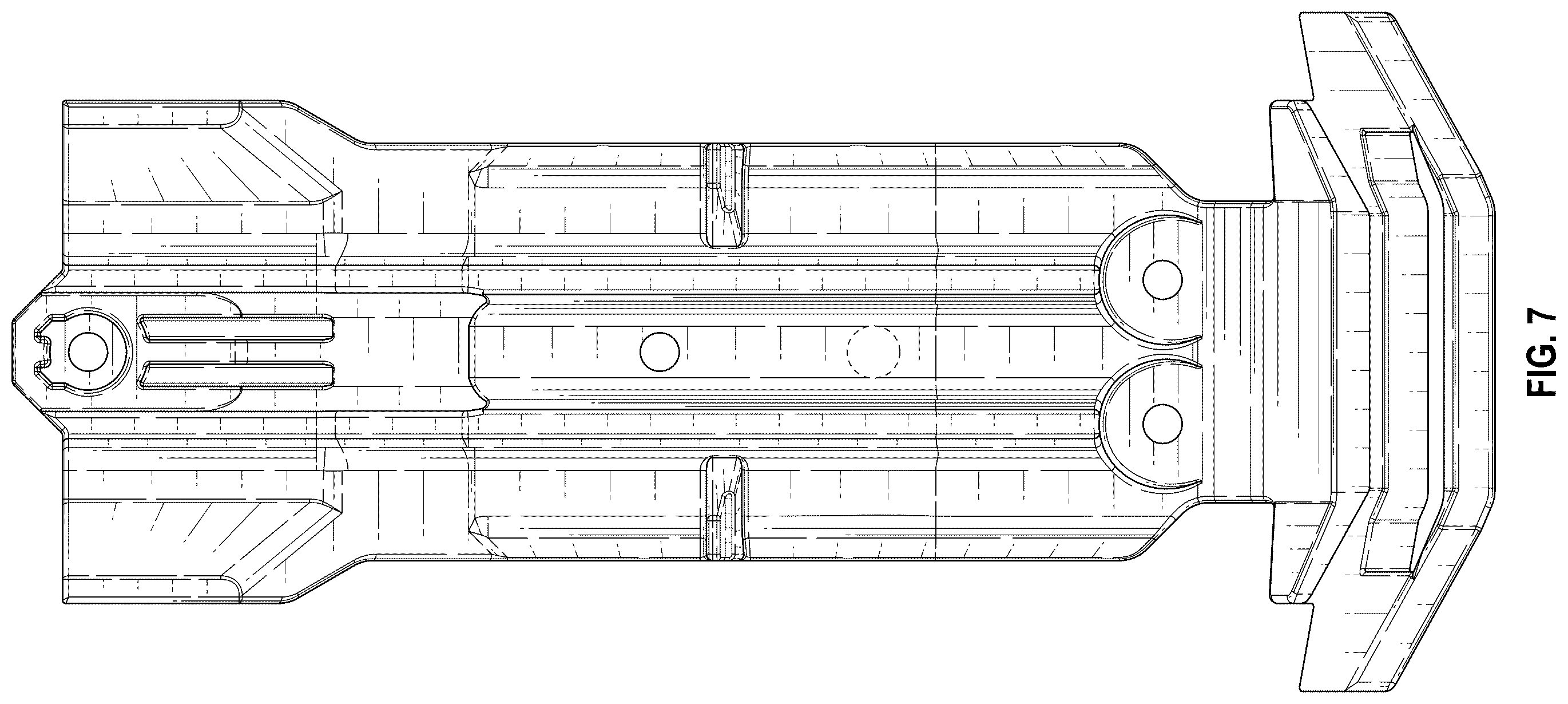 Patent USD1124173 Figure 6 – Model vehicle skid