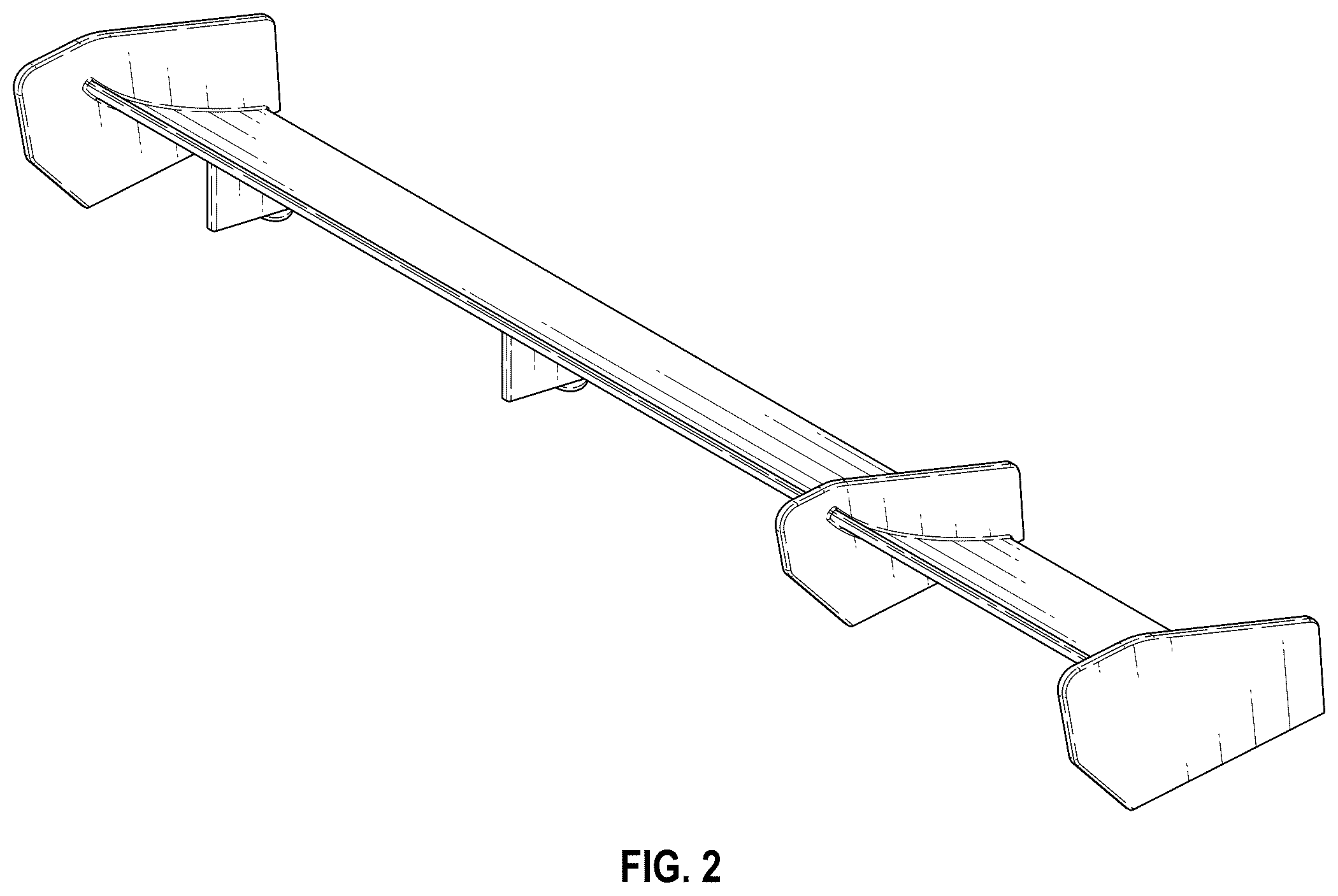 Patent USD1124174 Figure 2 – Model vehicle wing