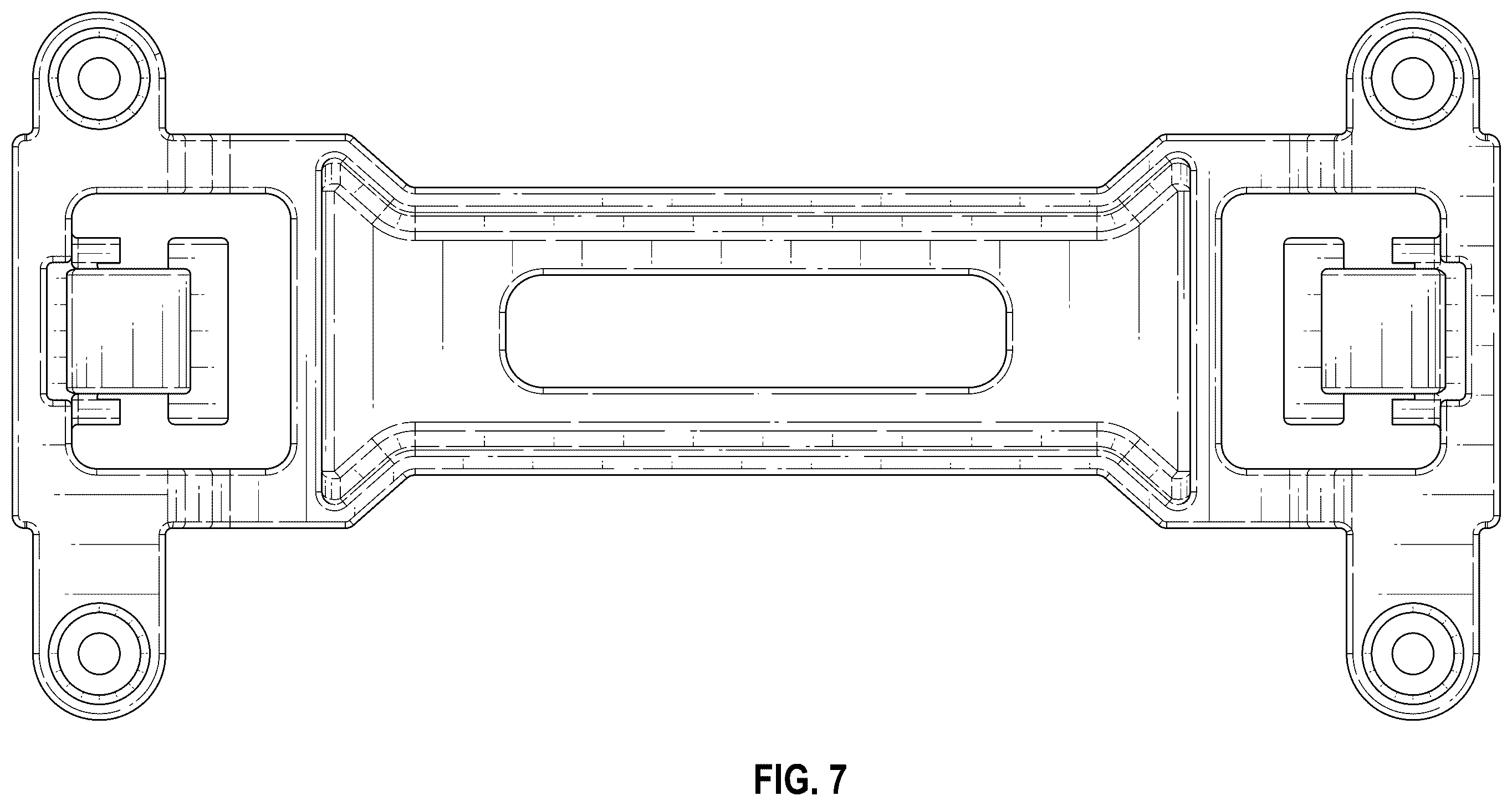 Patent USD1124175 Figure 6 – Model vehicle body mount