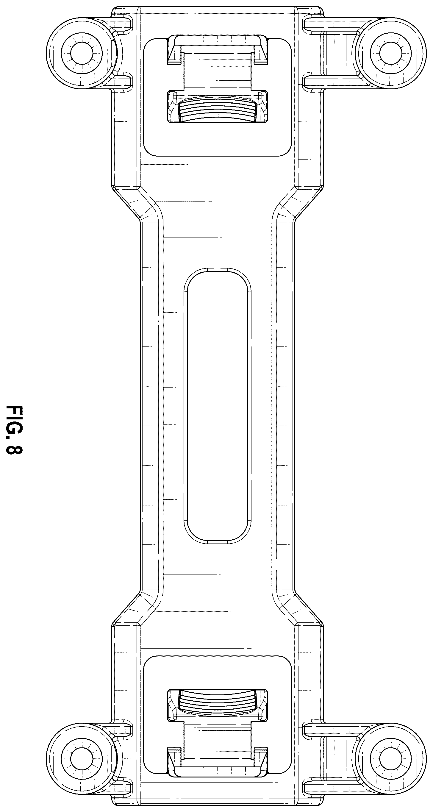 Patent USD1124175 Figure 7 – Model vehicle body mount
