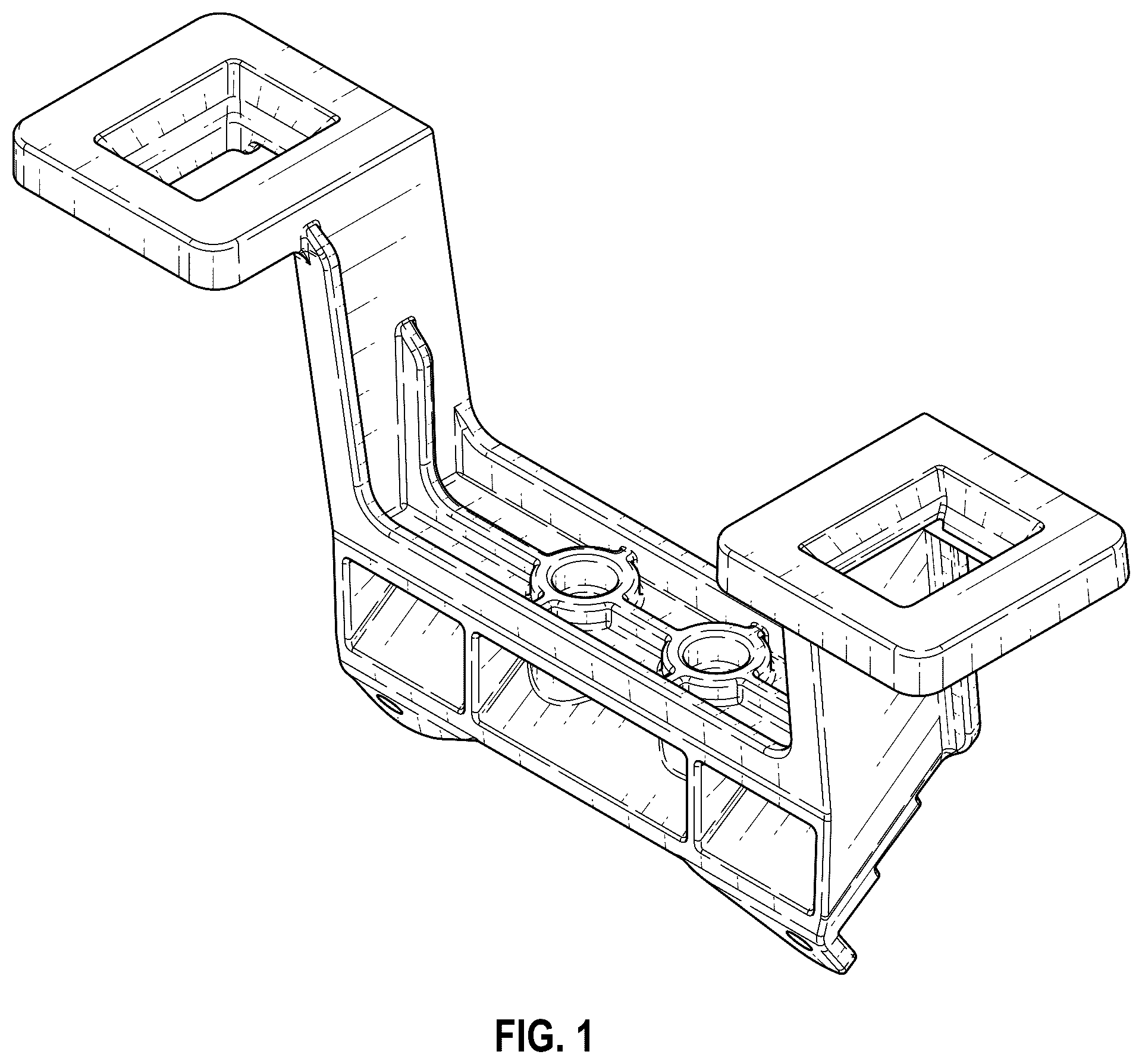 Patent USD1124176 Figure 1 – Model vehicle chassis mount