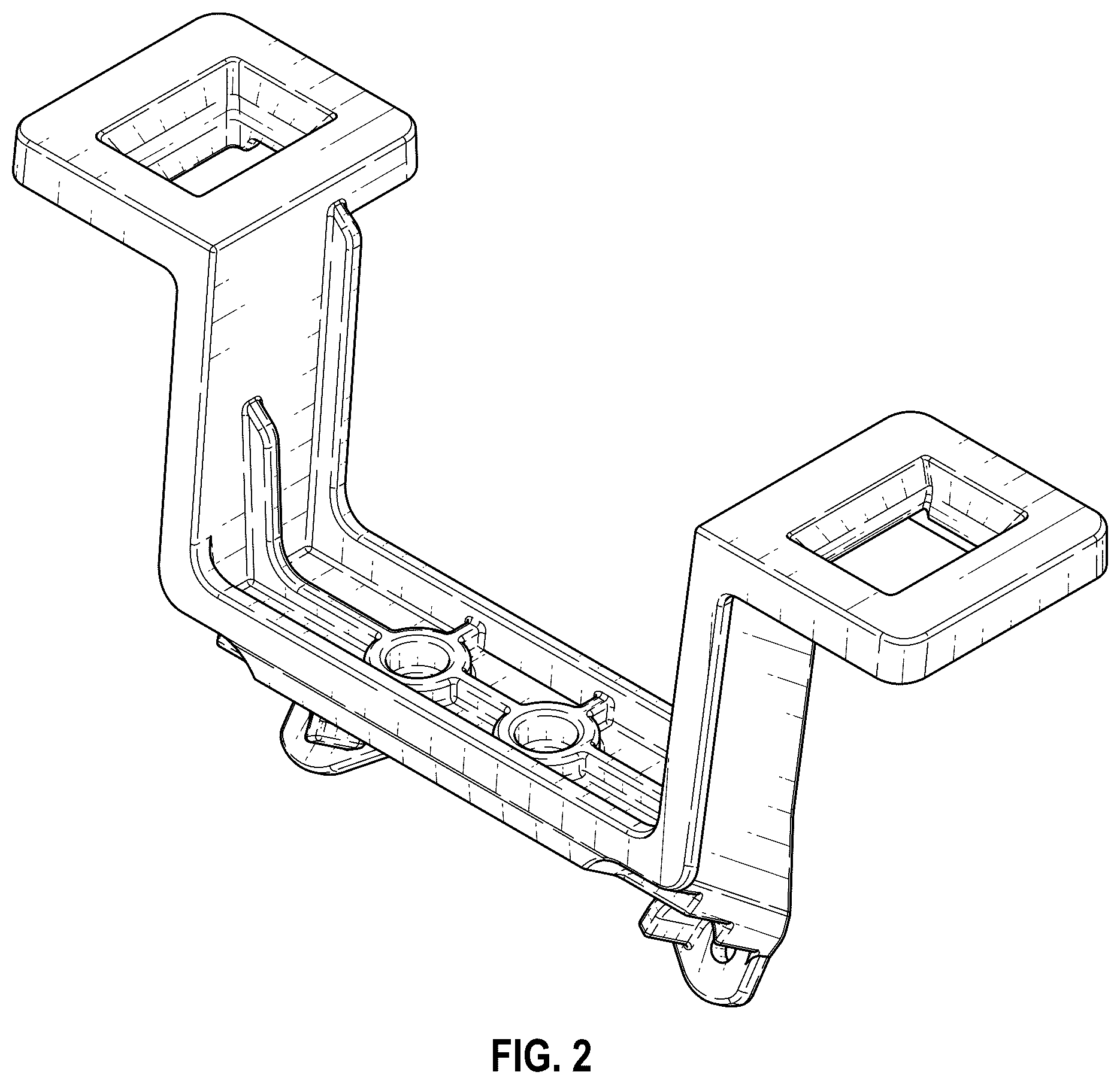 Patent USD1124176 Figure 2 – Model vehicle chassis mount
