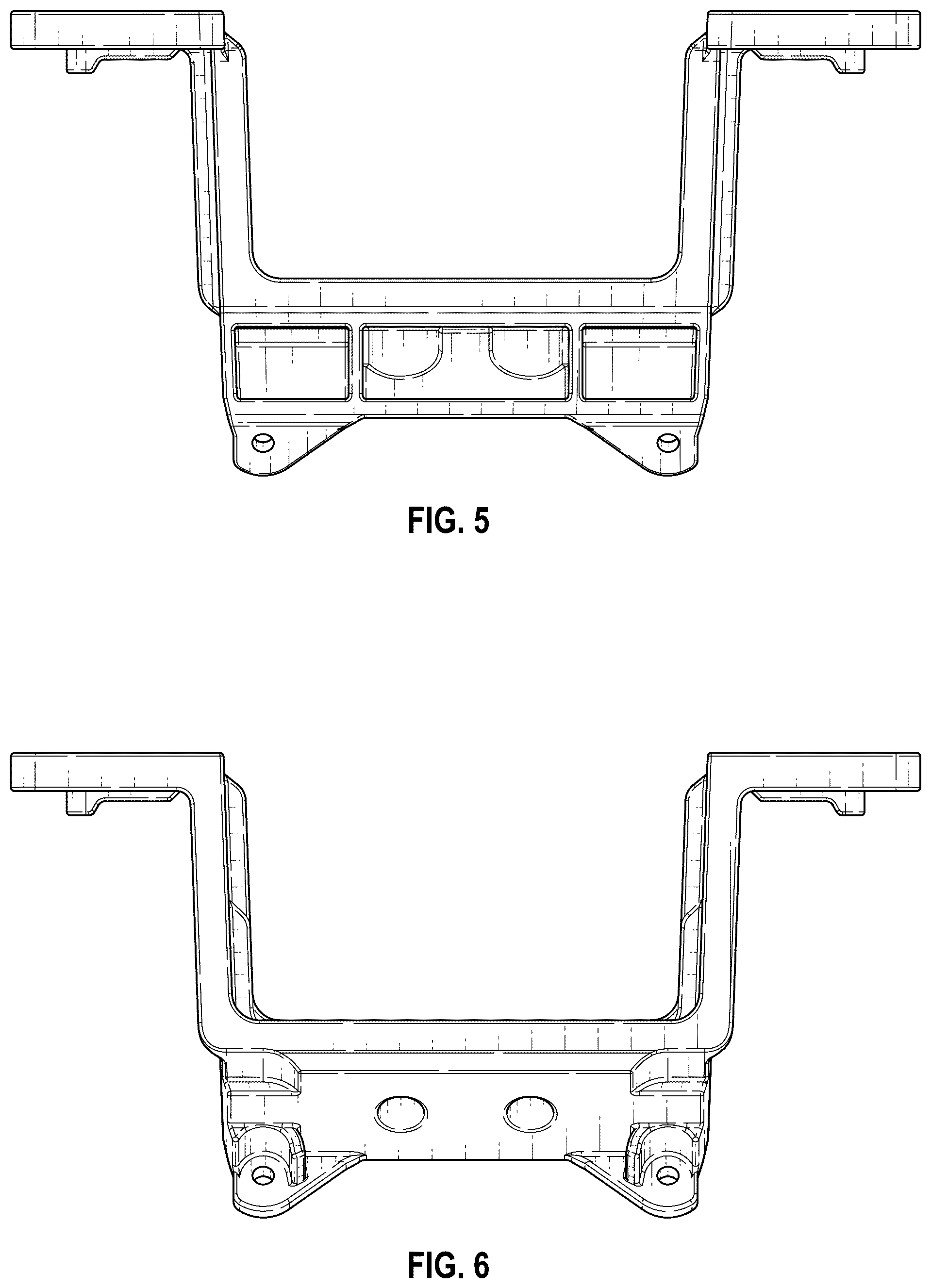 Patent USD1124176 Figure 5 – Model vehicle chassis mount