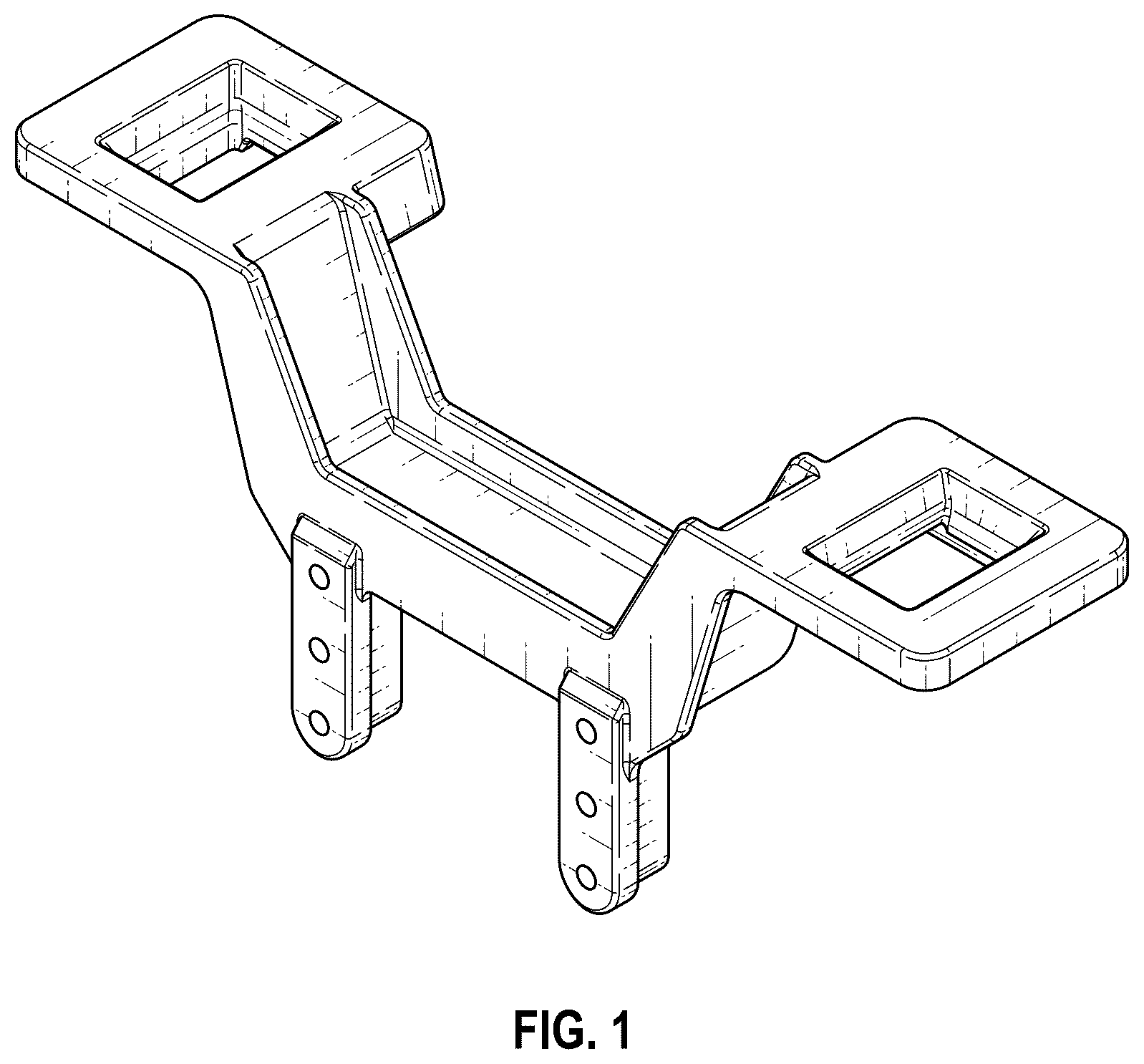 Patent USD1124177 — Model vehicle chassis mount — Figure 1