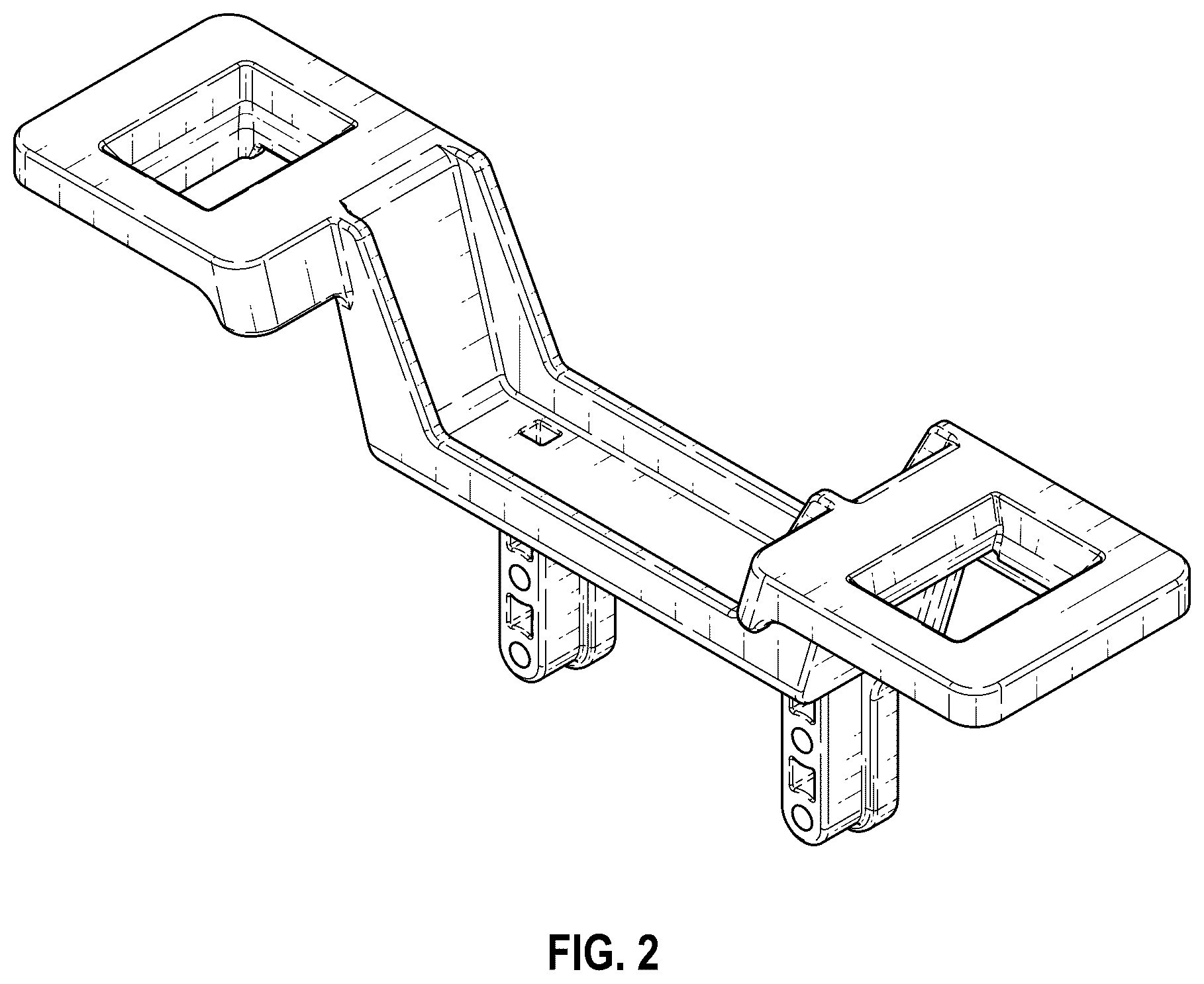 Patent USD1124177 Figure 2 – Model vehicle chassis mount