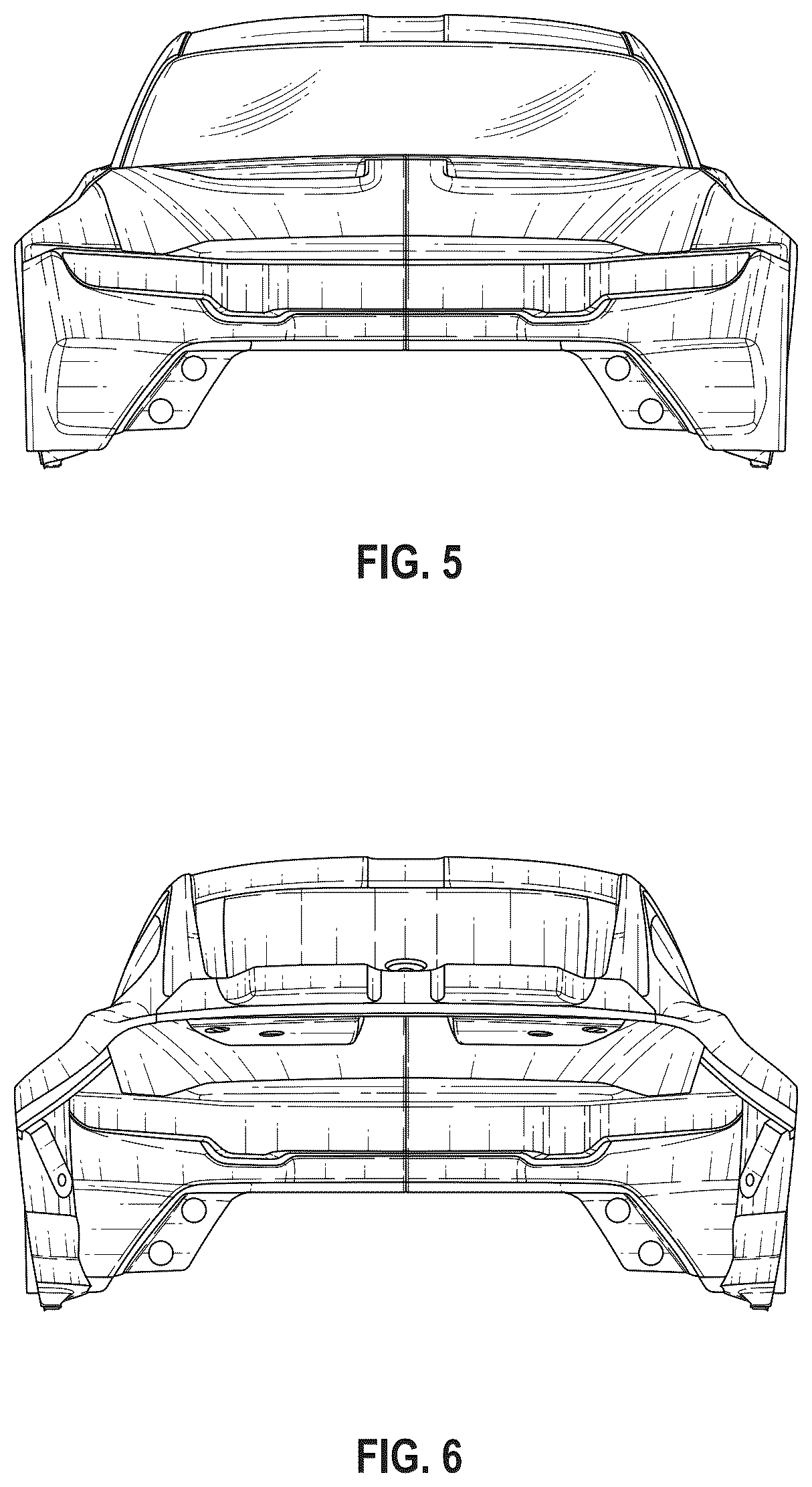 Patent USD1124178 Figure 5 – Model vehicle body