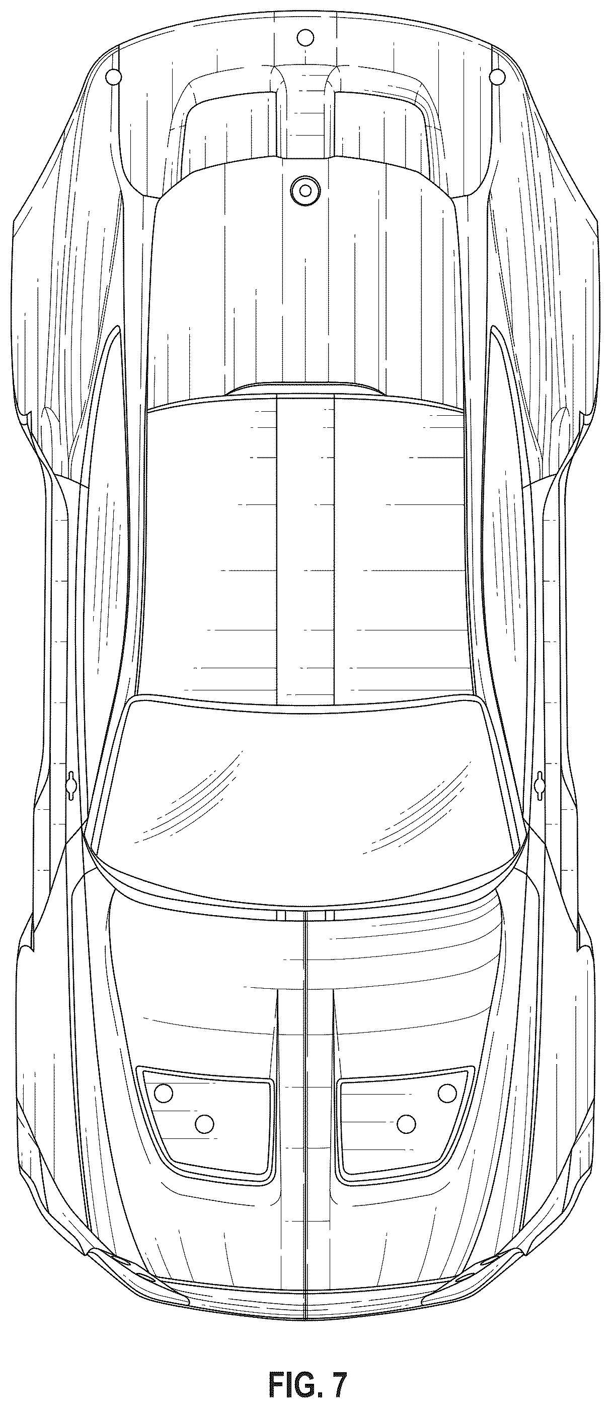 Patent USD1124178 Figure 6 – Model vehicle body