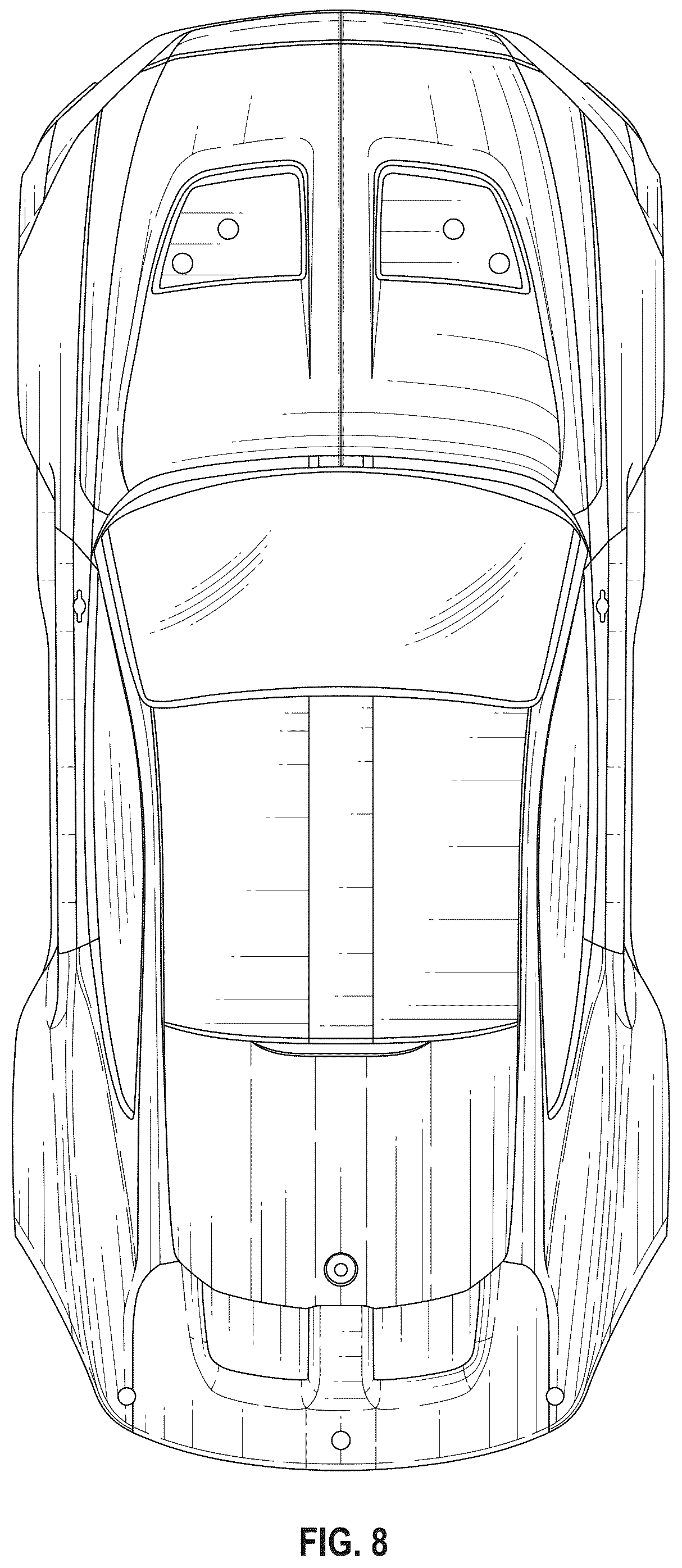 Patent USD1124178 Figure 7 – Model vehicle body
