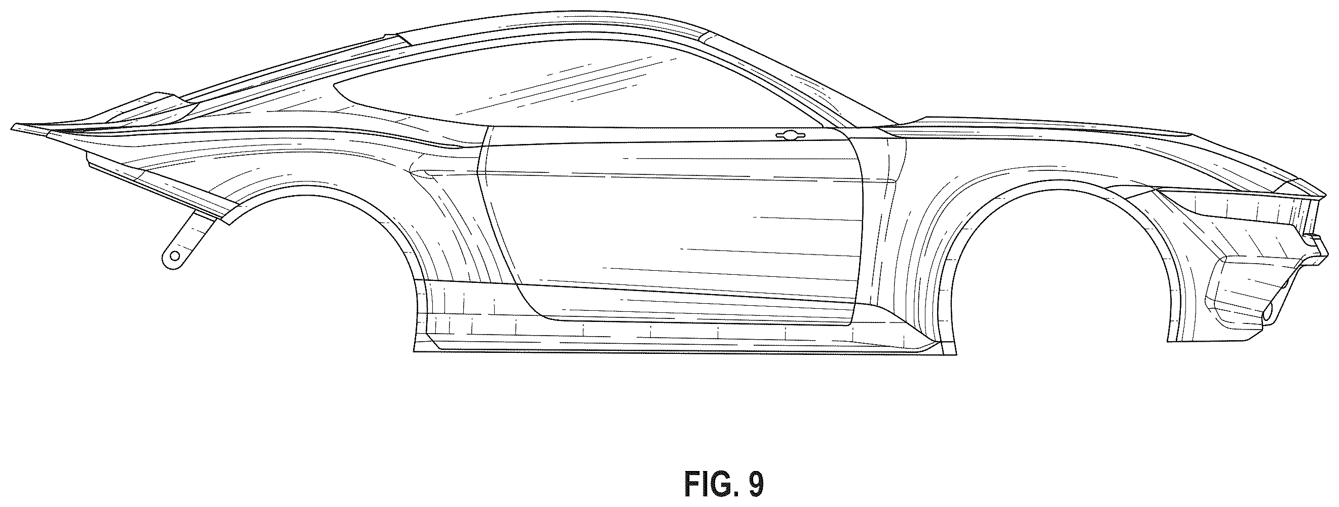 Patent USD1124178 Figure 8 – Model vehicle body