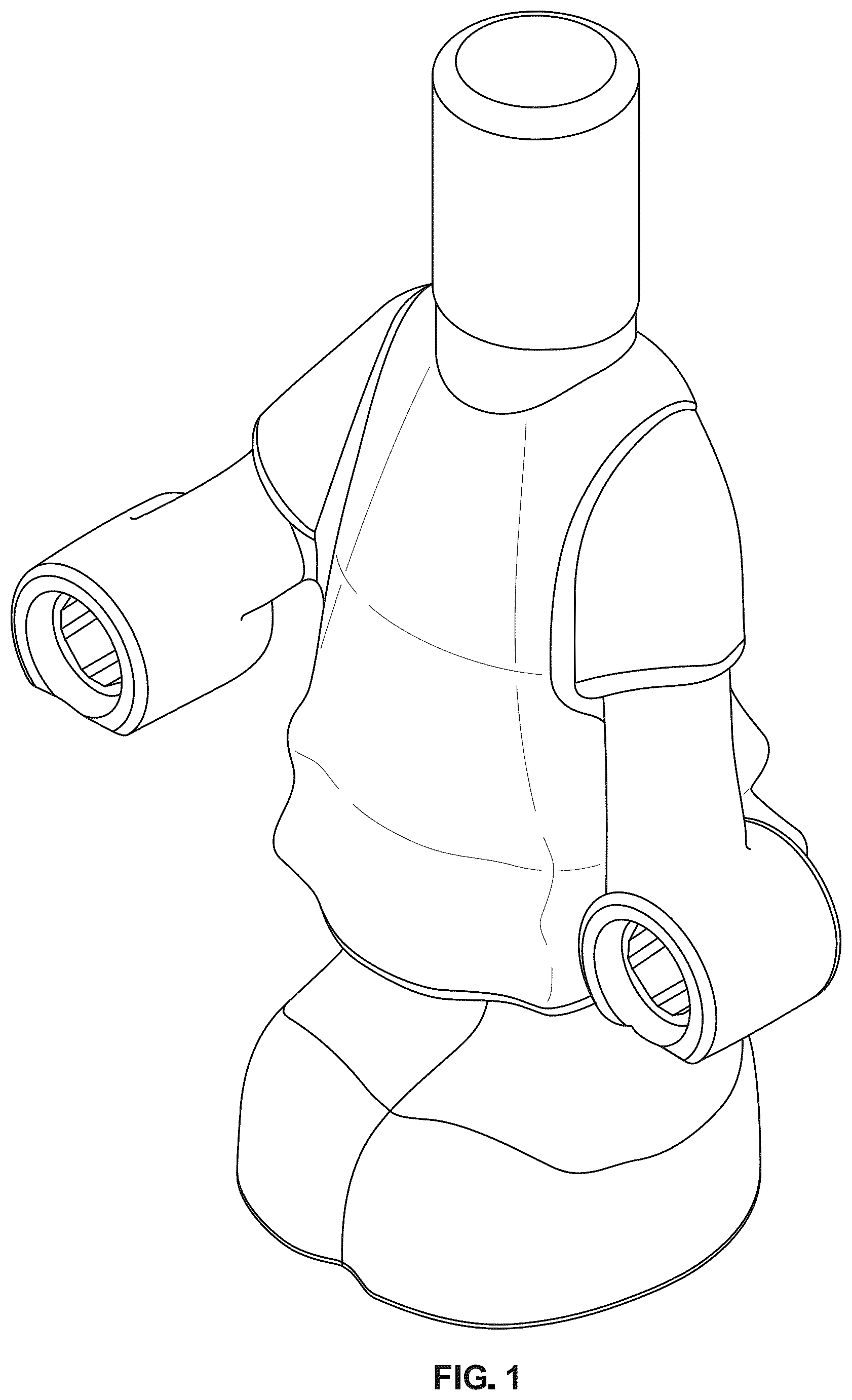 Patent USD1124182 Figure 1 – Toy body