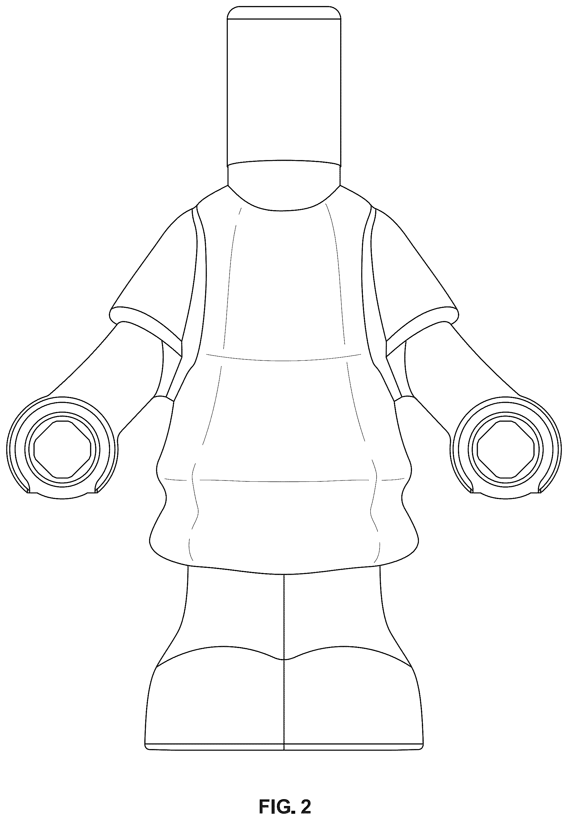 Patent USD1124182 Figure 2 – Toy body