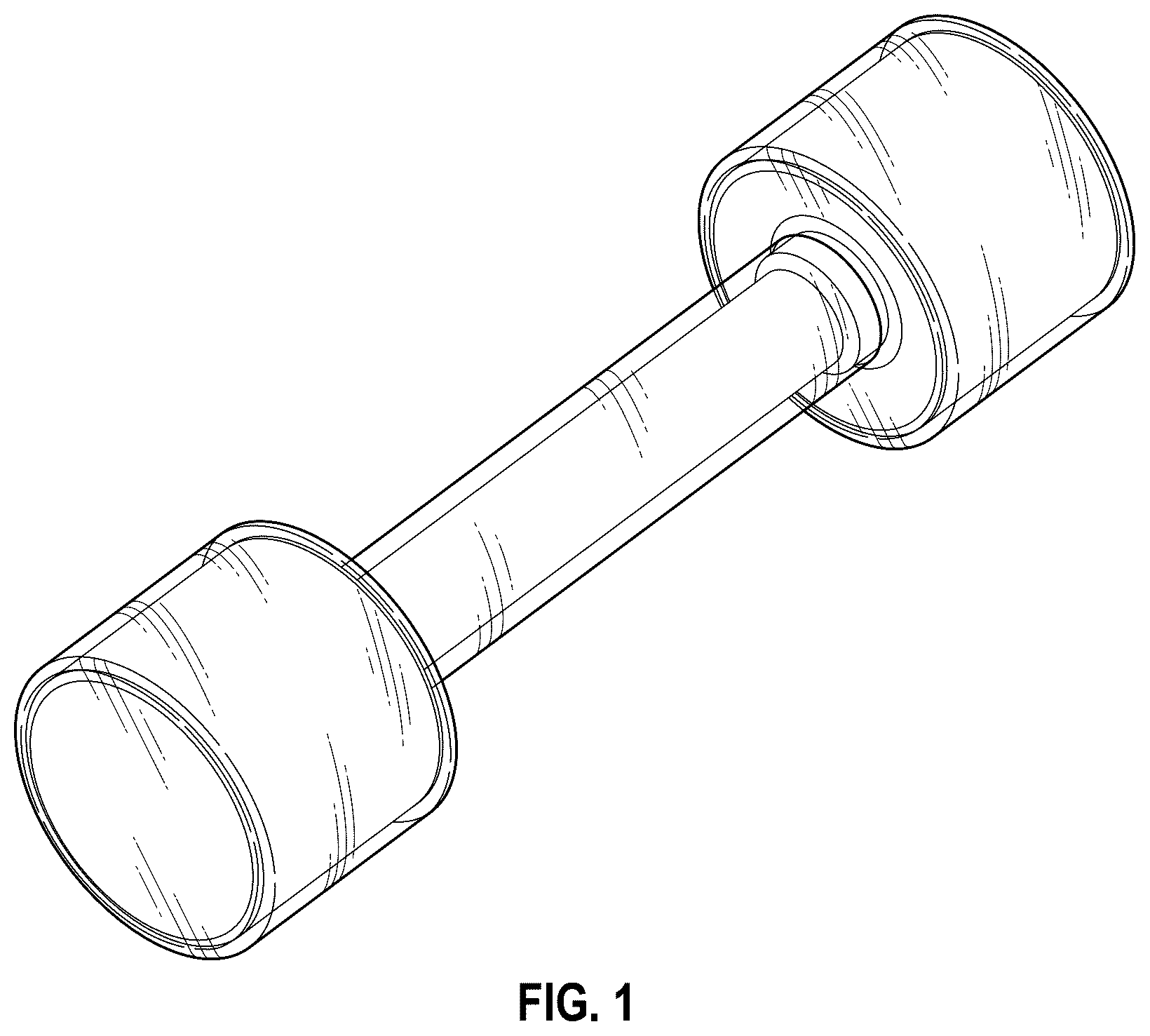 Patent USD1124189 — Dumbbell — Figure 1