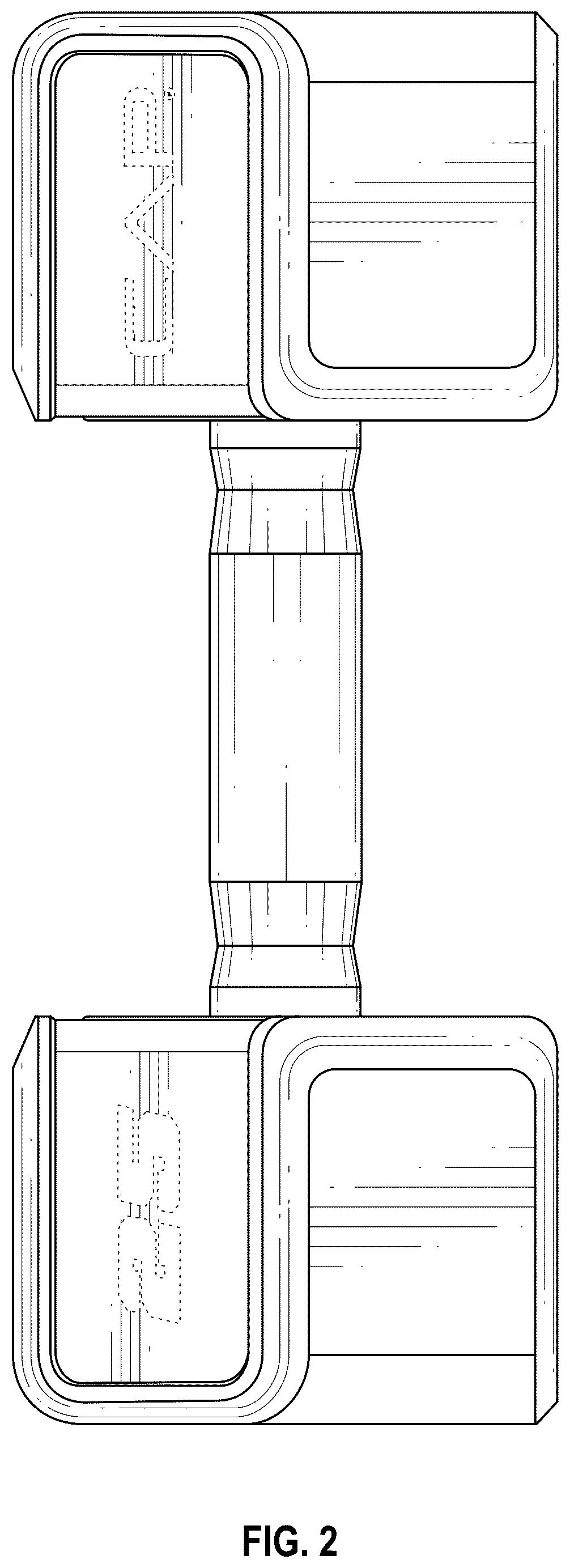 Patent USD1124190 Figure 2 – Dumbbell