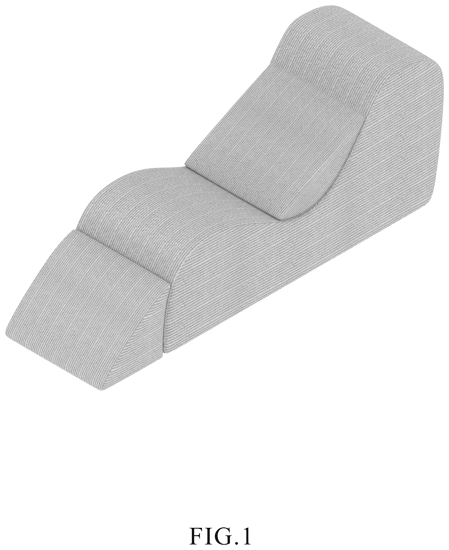 Patent USD1124194 Figure 1 – Chaise lounge for yoga