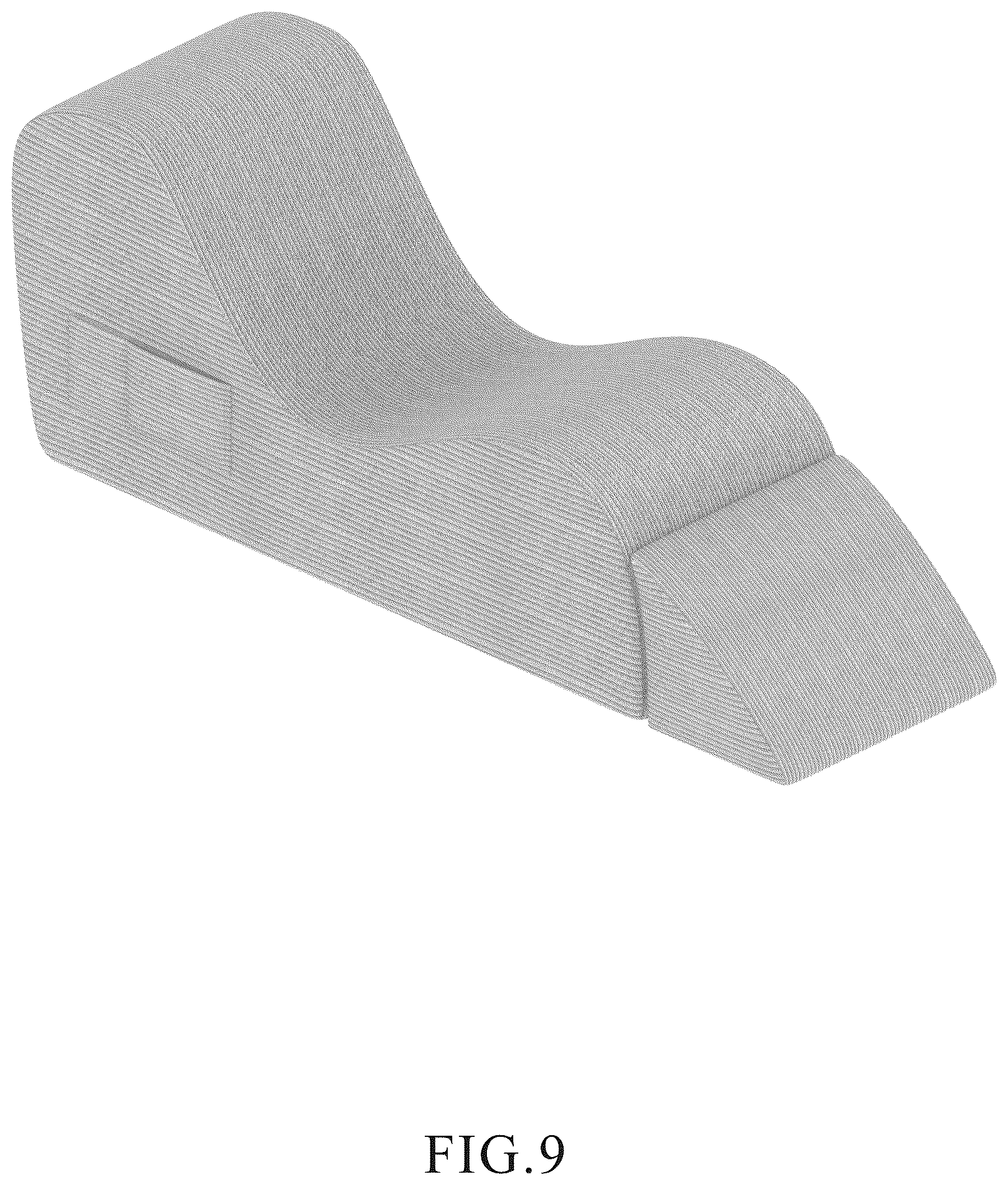 Patent USD1124194 Figure 9 – Chaise lounge for yoga