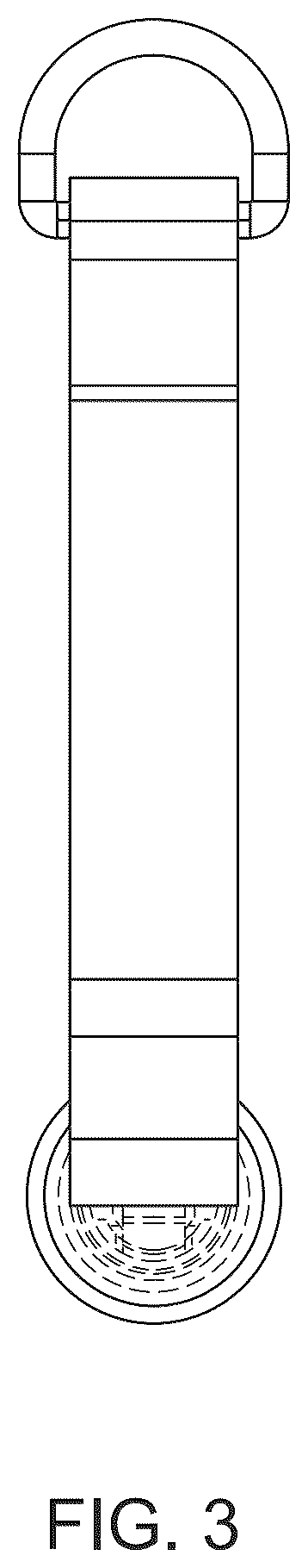 Patent USD1124197 Figure 3 – Handle for exercise machines