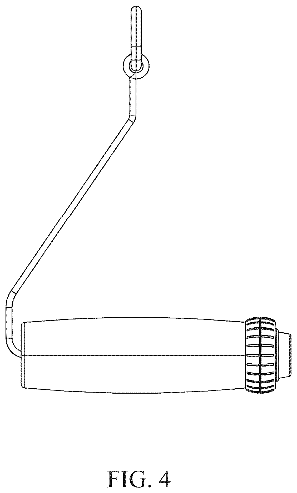 Patent USD1124197 Figure 4 – Handle for exercise machines