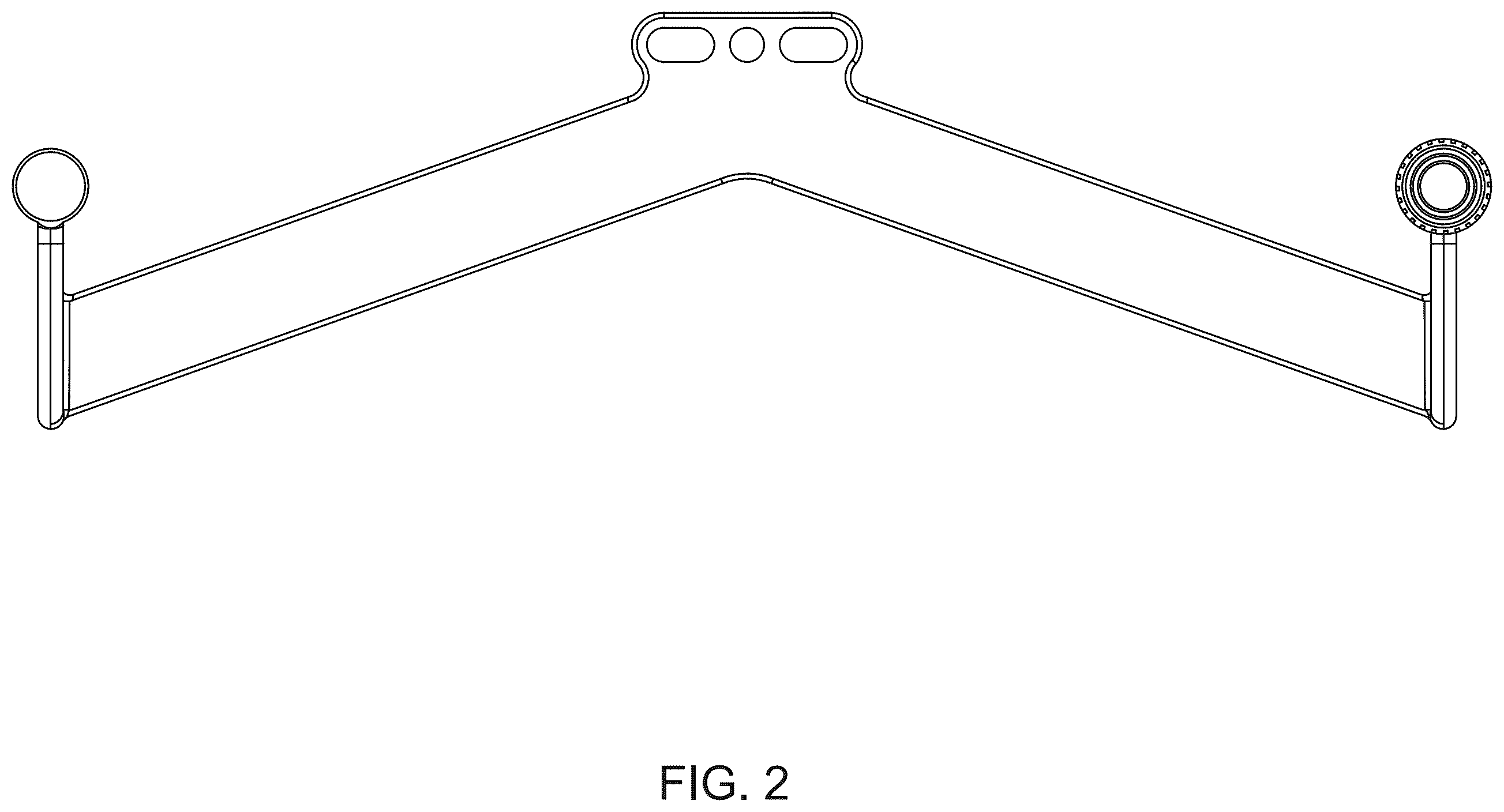 Patent USD1124198 Figure 2 – Handle for exercise machines
