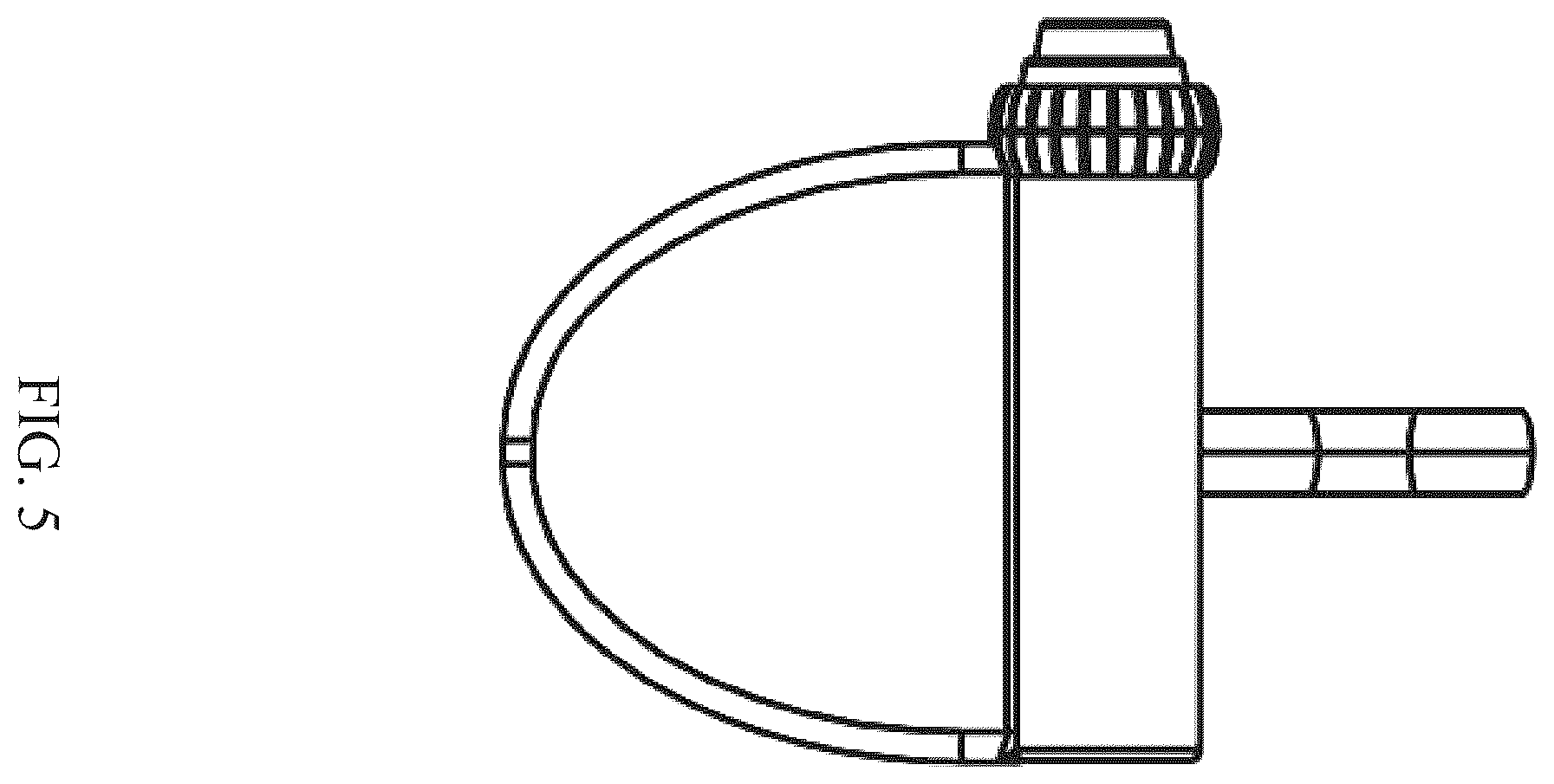 Patent USD1124198 Figure 5 – Handle for exercise machines