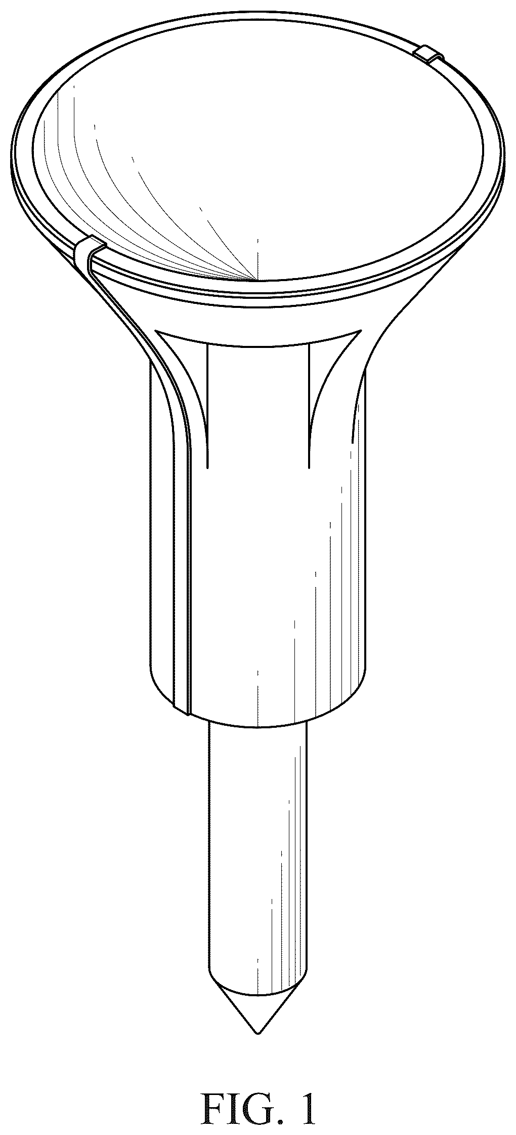 Patent USD1124200 Figure 1 – Adjustable golf tee