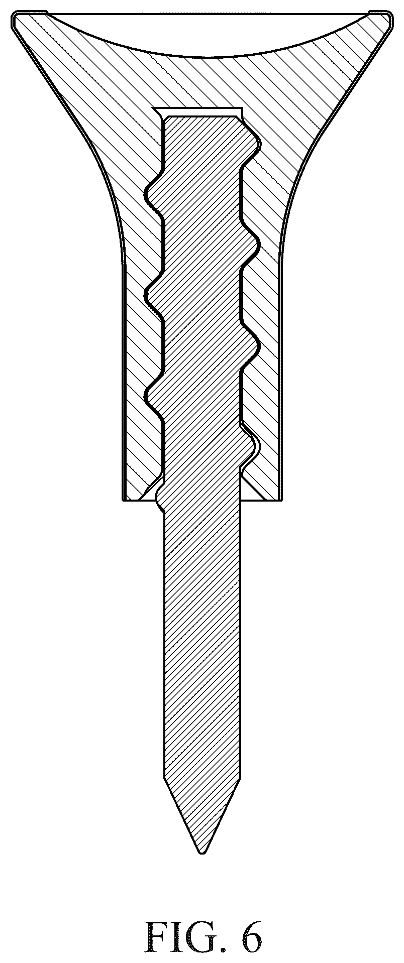 Patent USD1124200 Figure 5 – Adjustable golf tee
