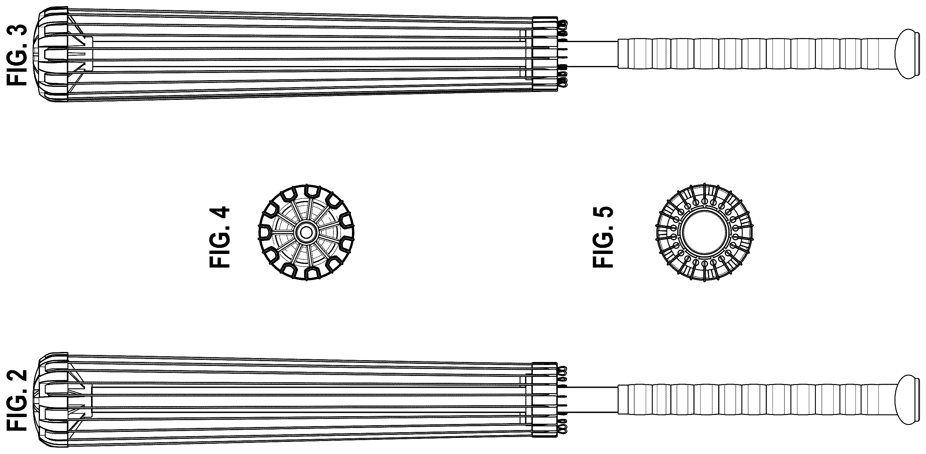 Patent USD1124202 Figure 2 – Stringed bat