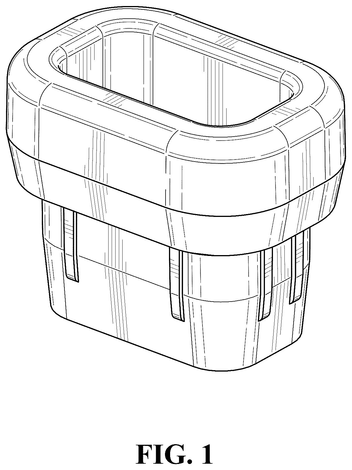 Patent USD1124203 Figure 1 – End cap for hockey stick