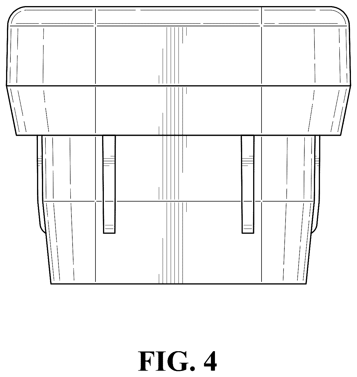 Patent USD1124203 Figure 4 – End cap for hockey stick