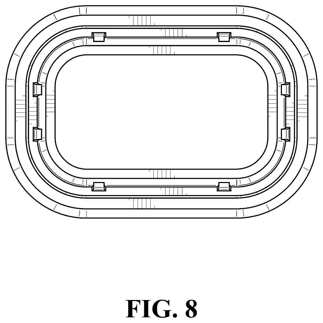 Patent USD1124203 Figure 8 – End cap for hockey stick