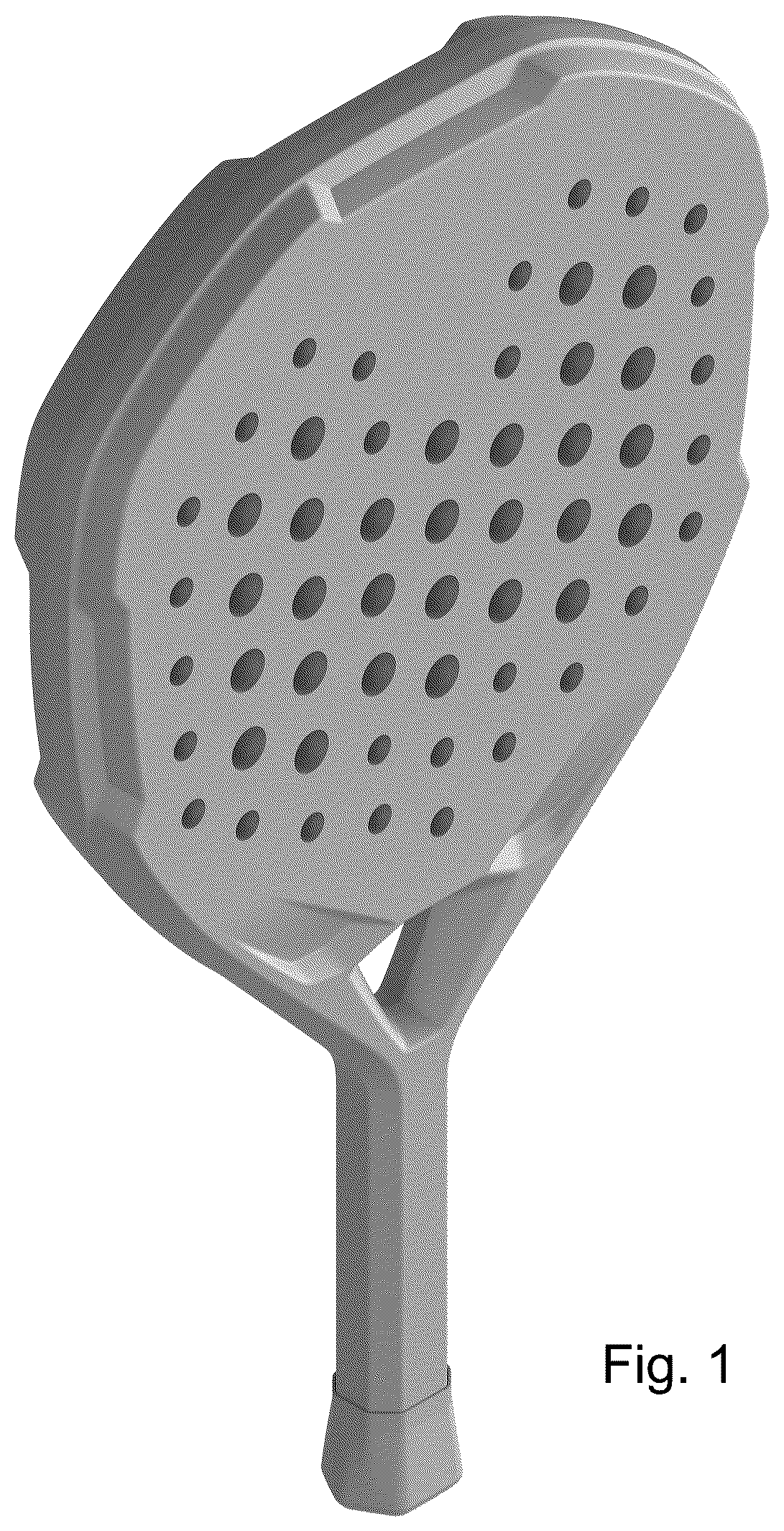Patent USD1124204 Figure 1 – Racket