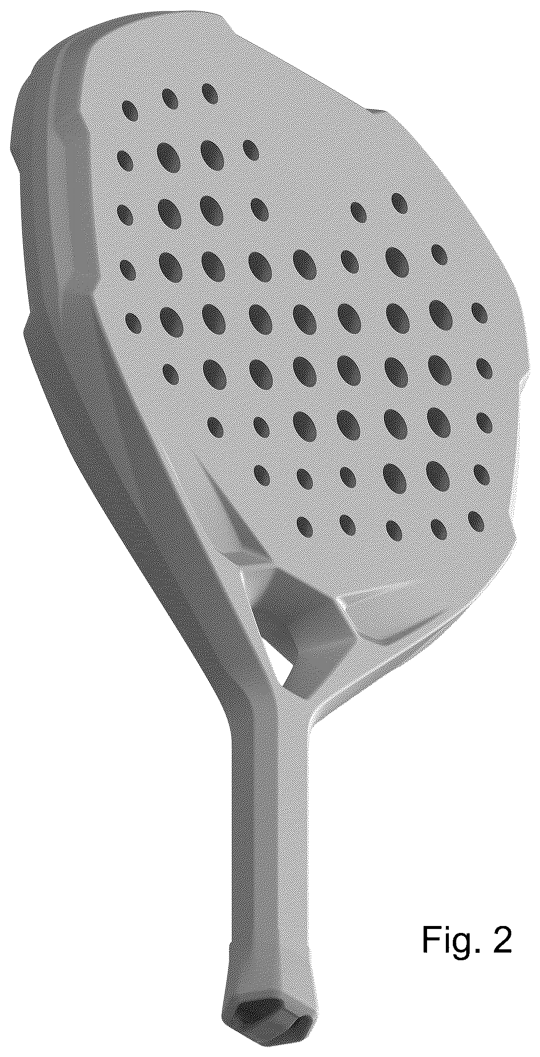 Patent USD1124204 Figure 2 – Racket