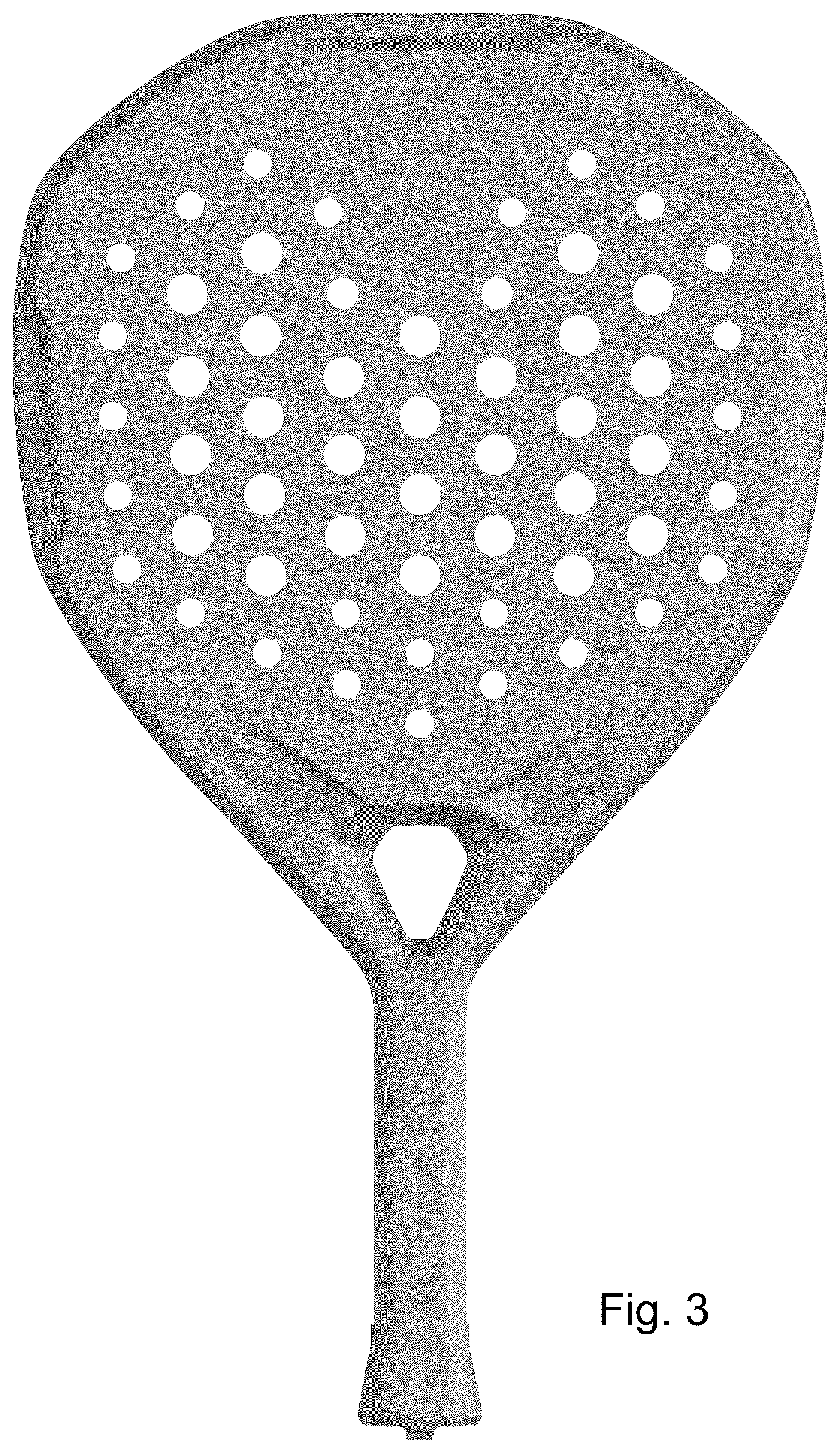 Patent USD1124204 Figure 3 – Racket