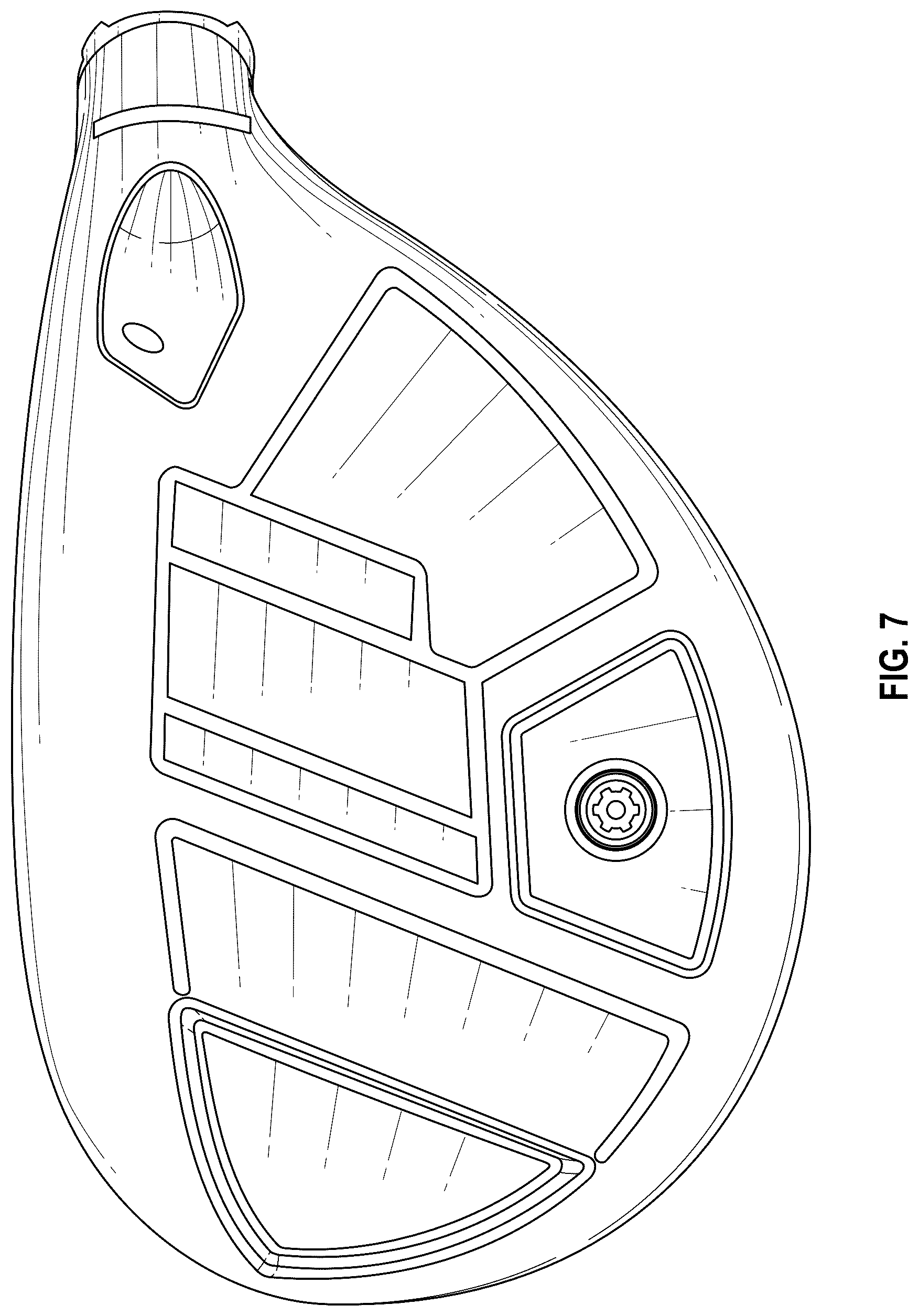 Patent USD1124205 Figure 6 – Golf club head