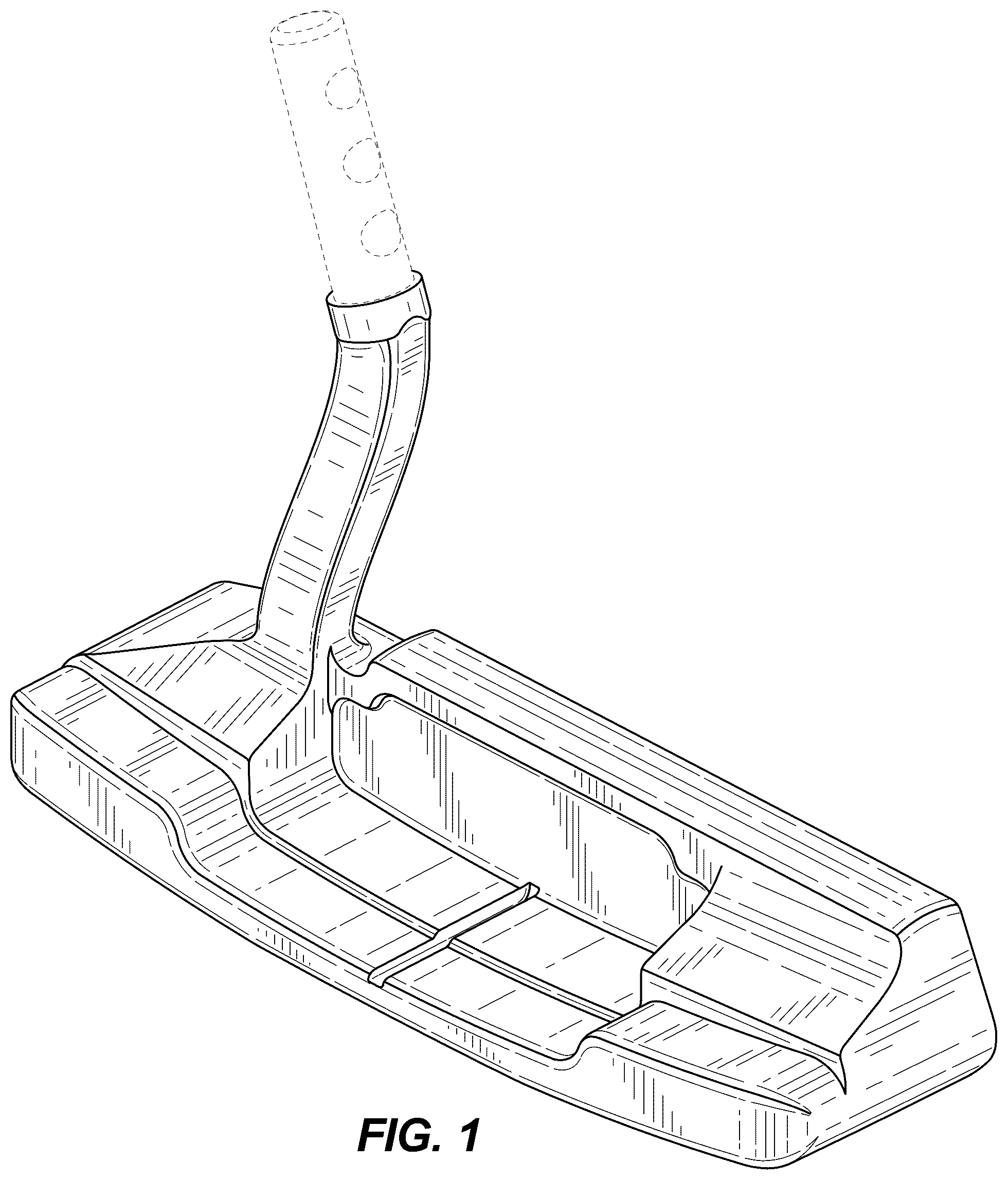 Patent USD1124206 Figure 1 – Golf club head