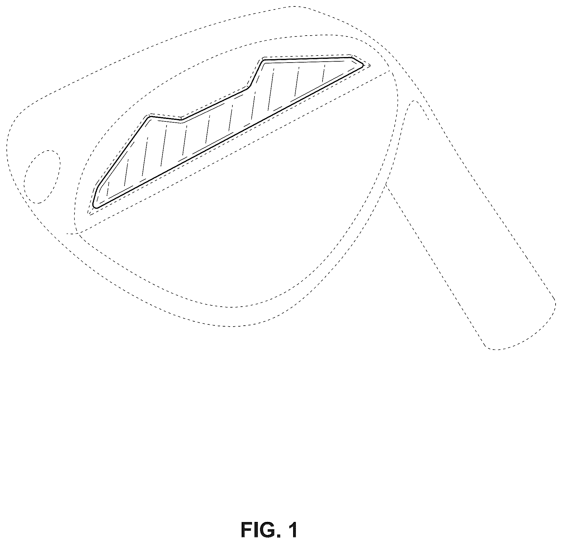 Patent USD1124208 — Wedge golf club head — Figure 1