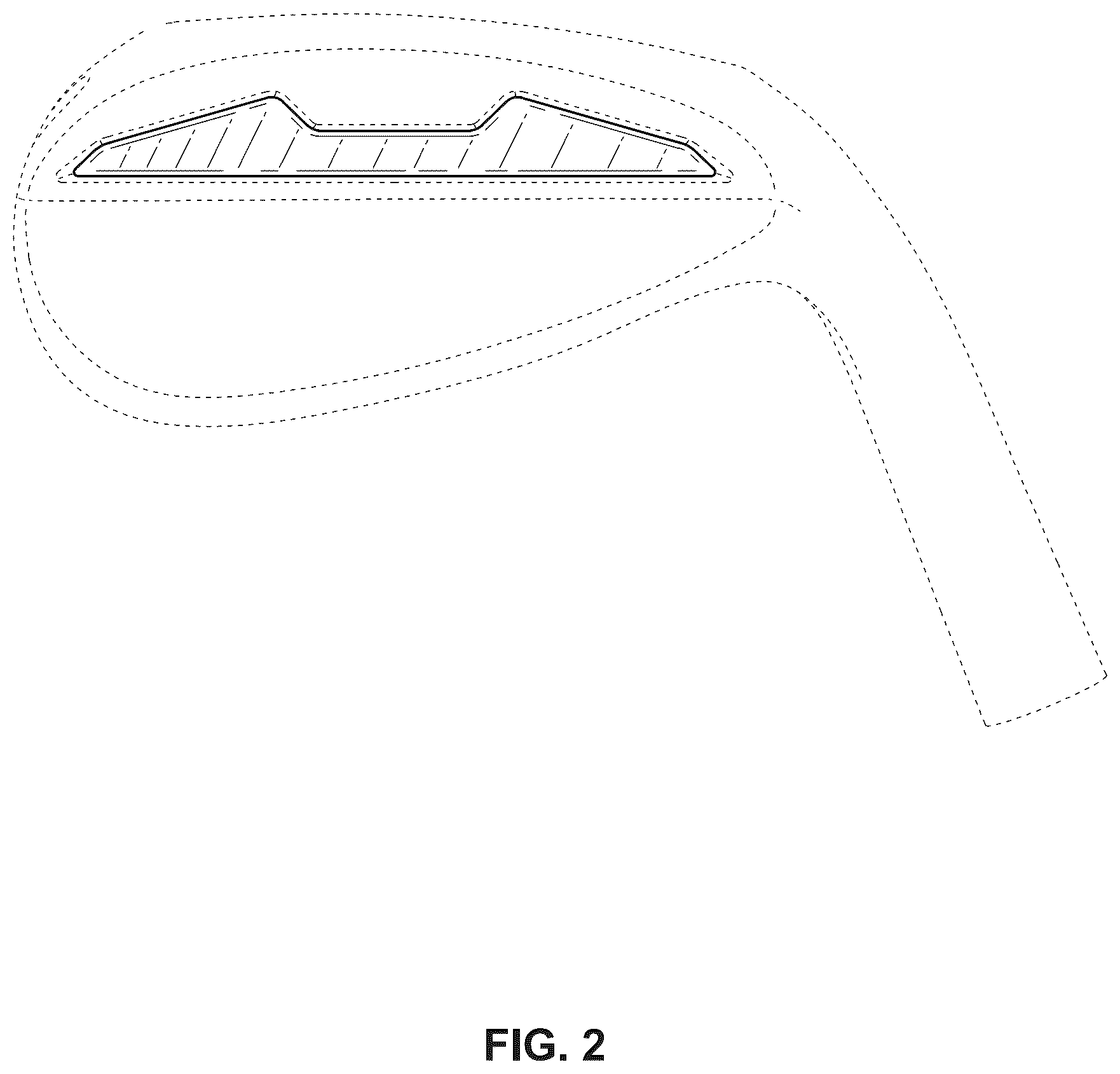 Patent USD1124208 Figure 2 – Wedge golf club head