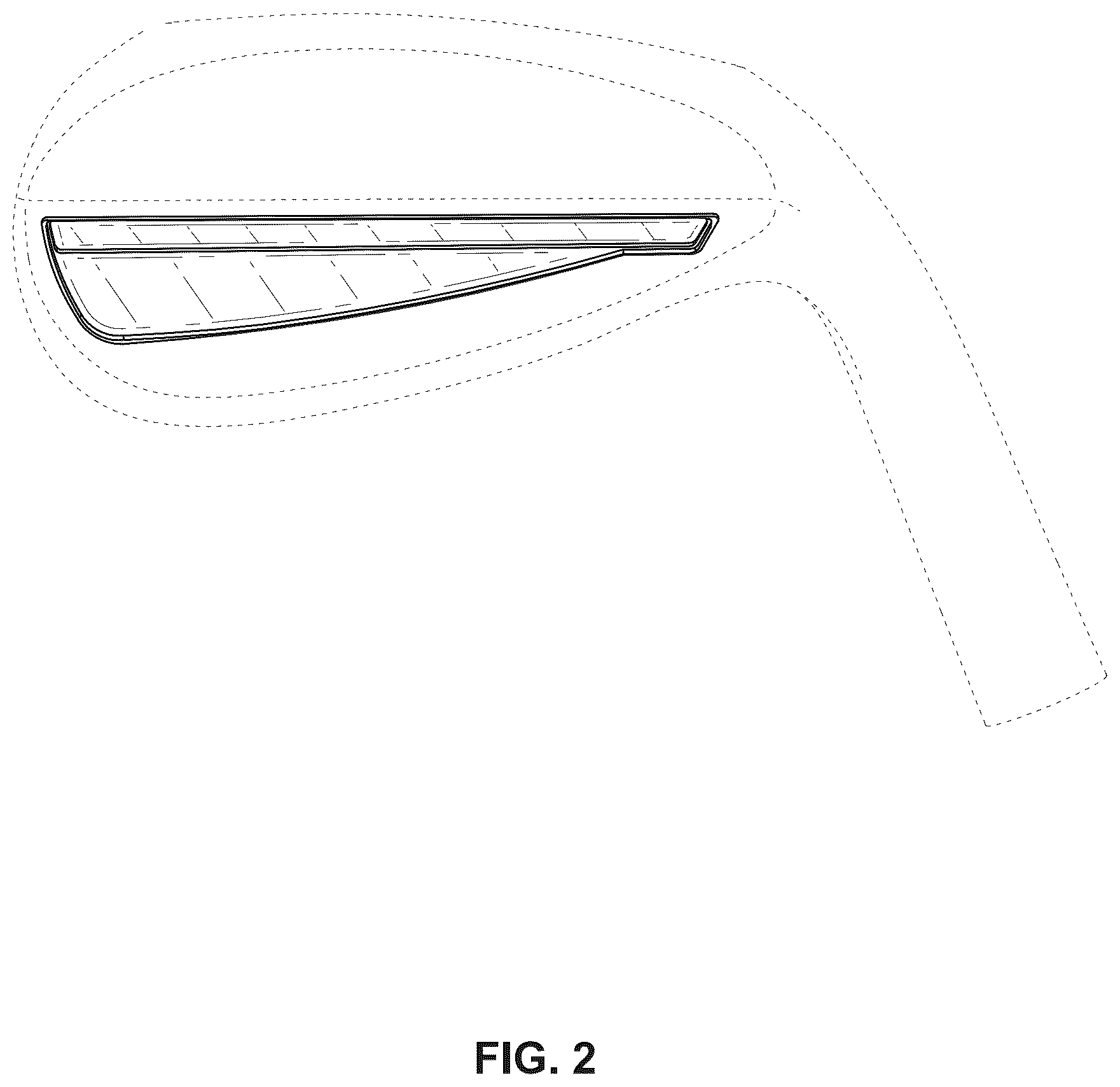 Patent USD1124209 Figure 2 – Wedge golf club head