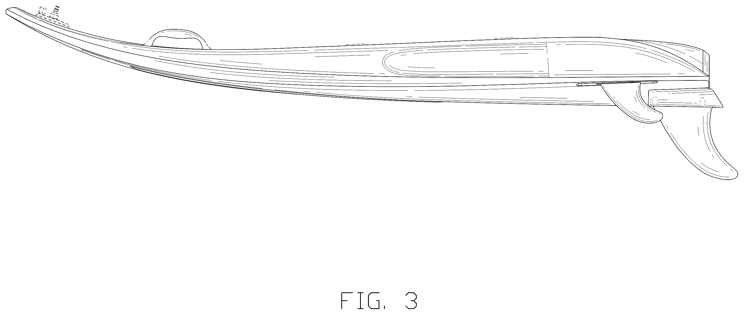 Patent USD1124211 Figure 3 – Electric surfboard