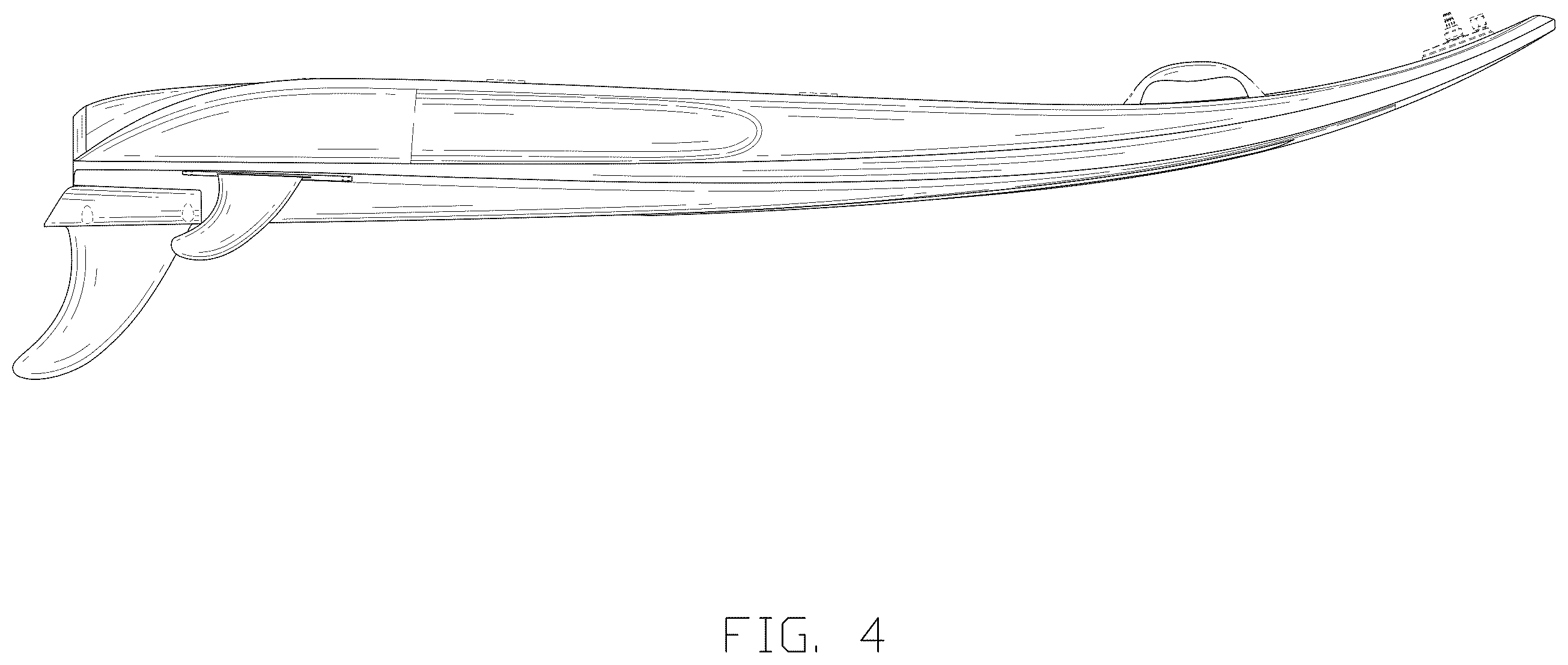 Patent USD1124211 Figure 4 – Electric surfboard
