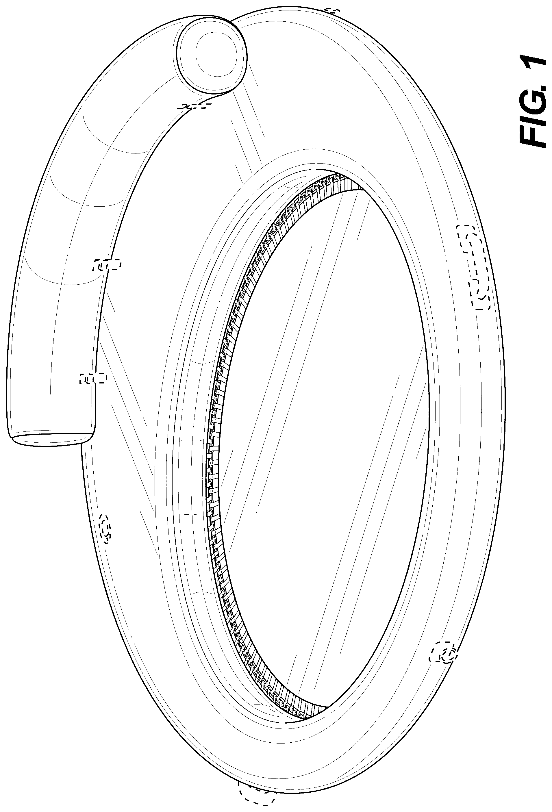 Patent USD1124213 Figure 1 – Inflatable device