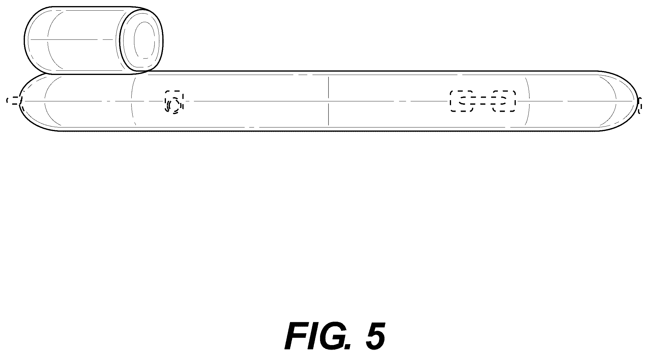 Patent USD1124213 Figure 5 – Inflatable device