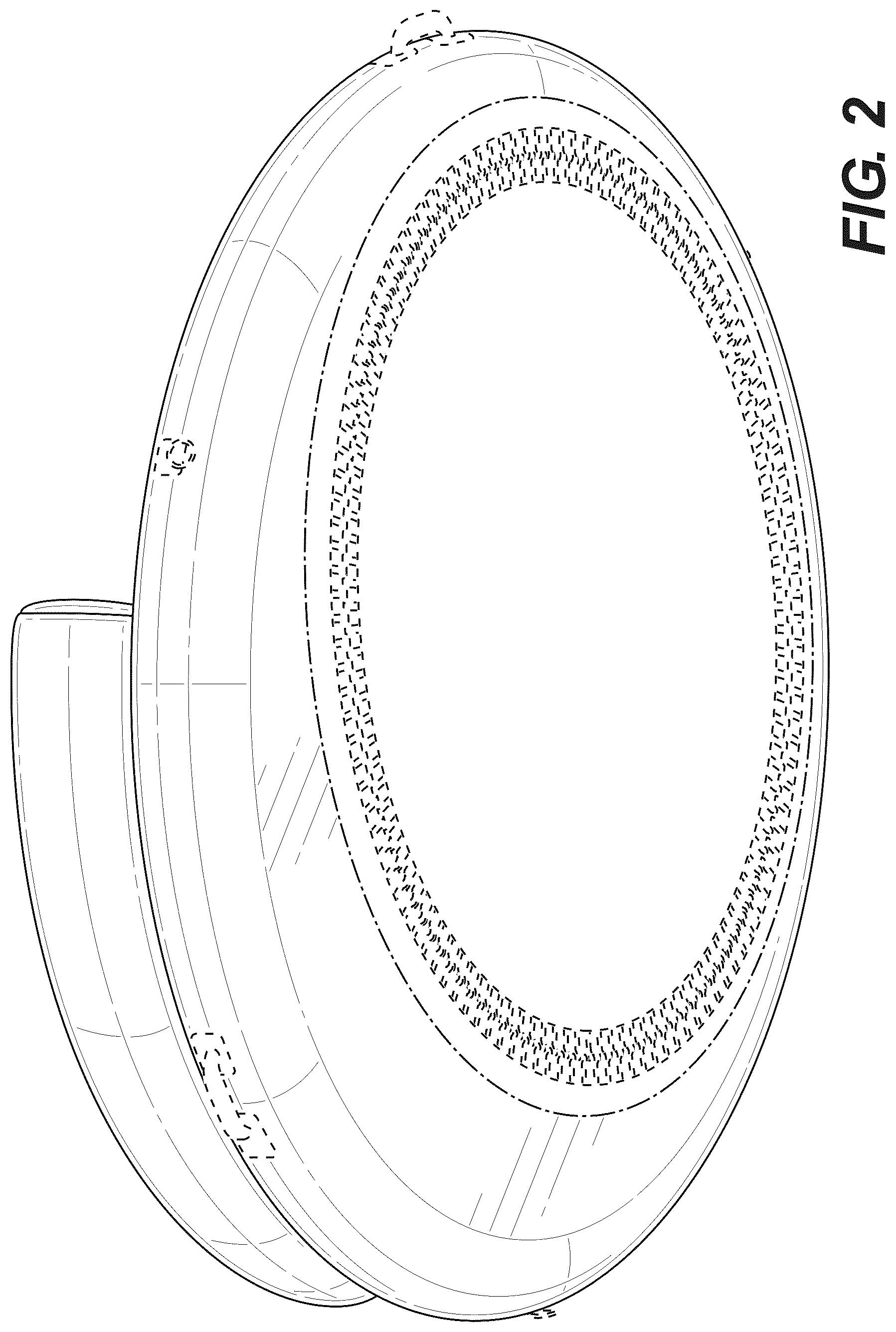Patent USD1124214 Figure 2 – Inflatable device