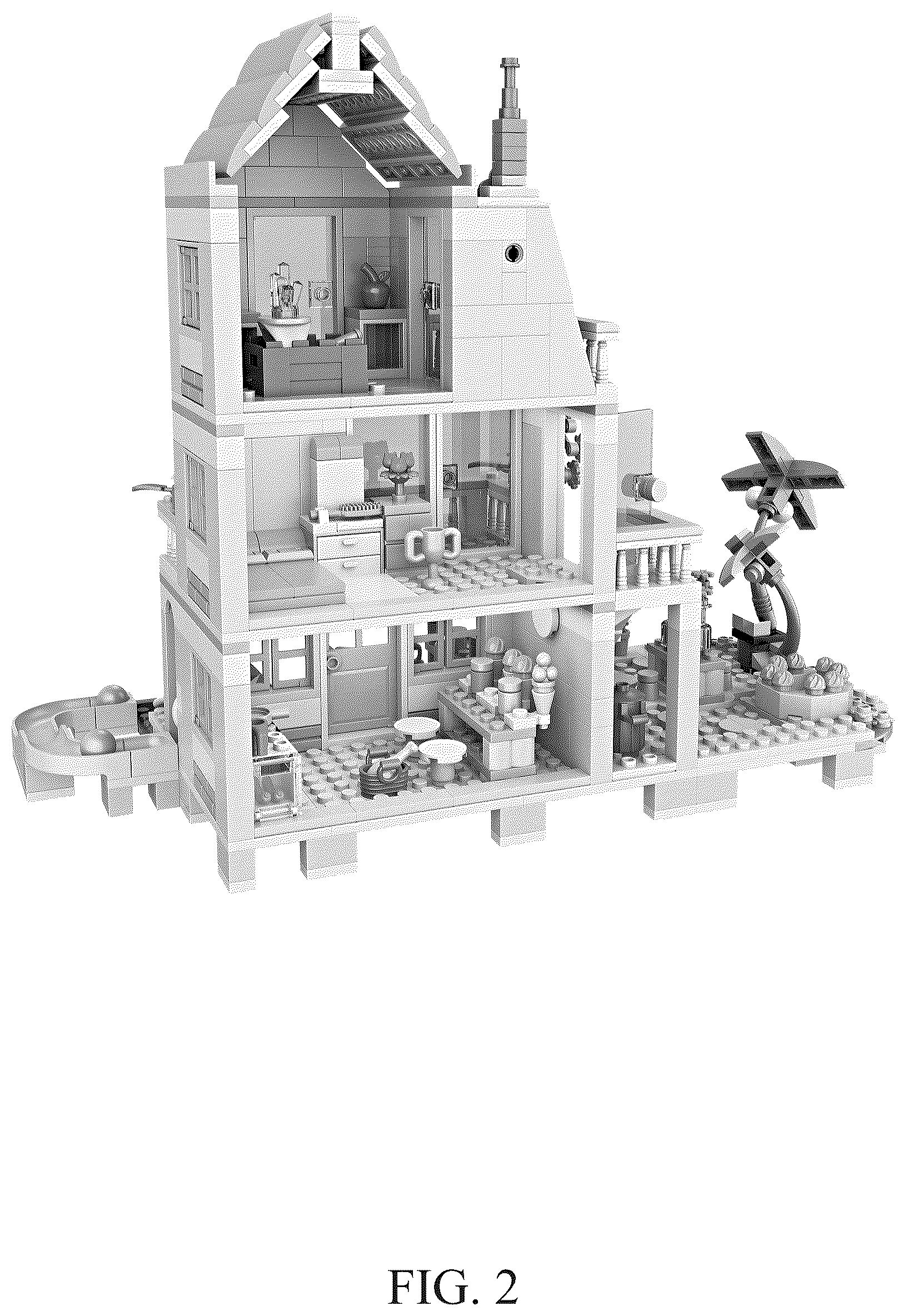 Patent USD1124215 Figure 2 – Building block toy
