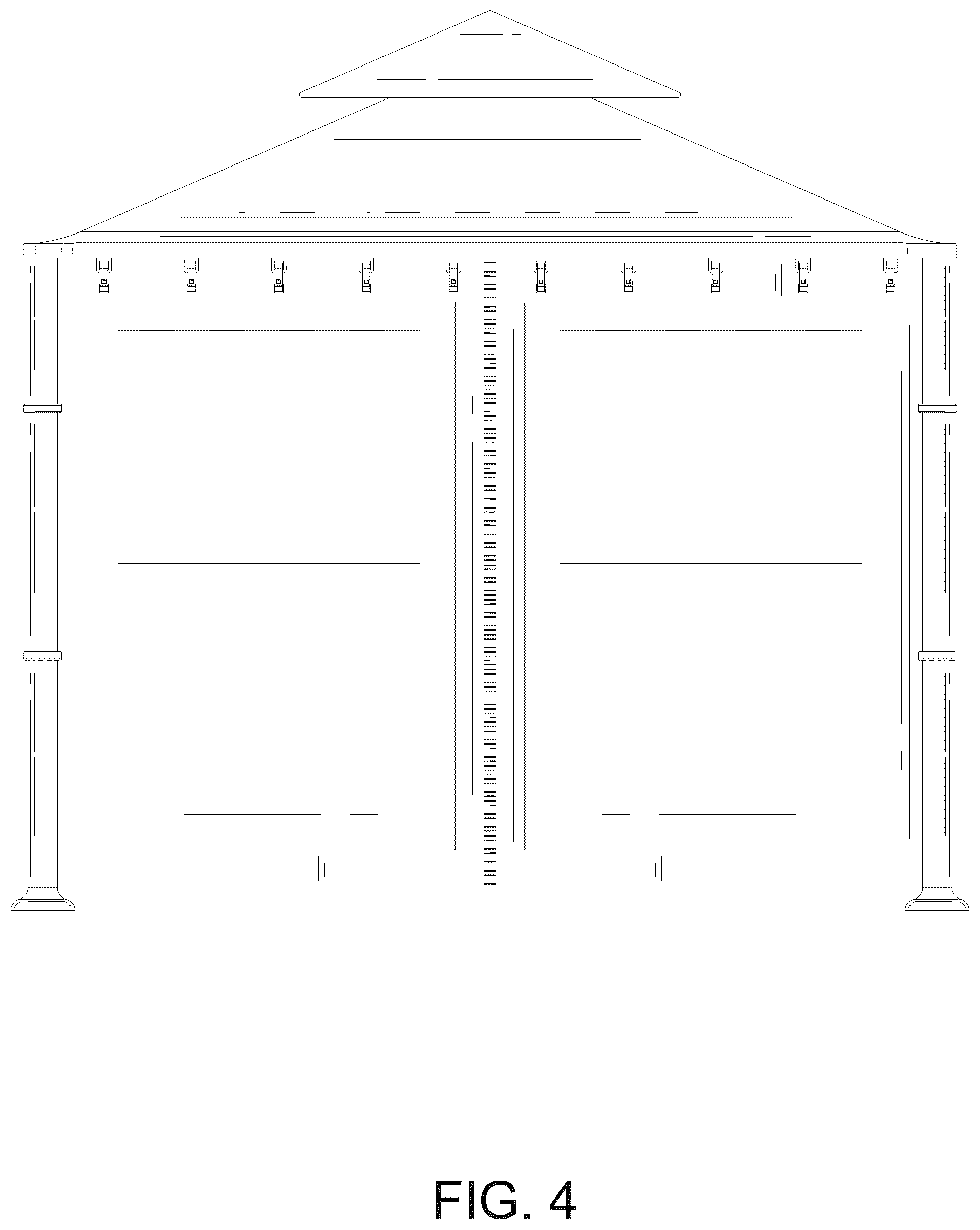 Patent USD1124217 Figure 4 – Tent mosquito net