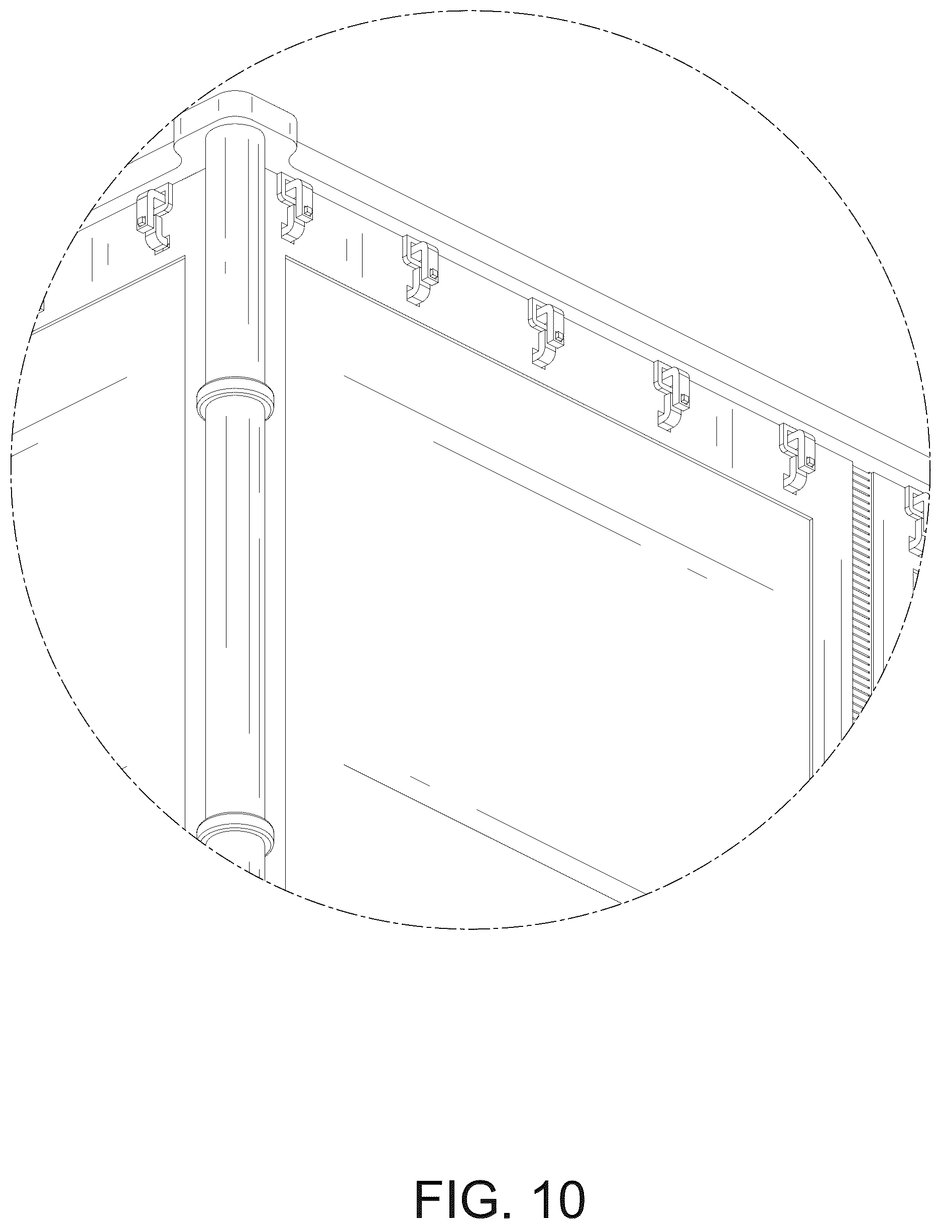 Patent USD1124217 Figure 10 – Tent mosquito net