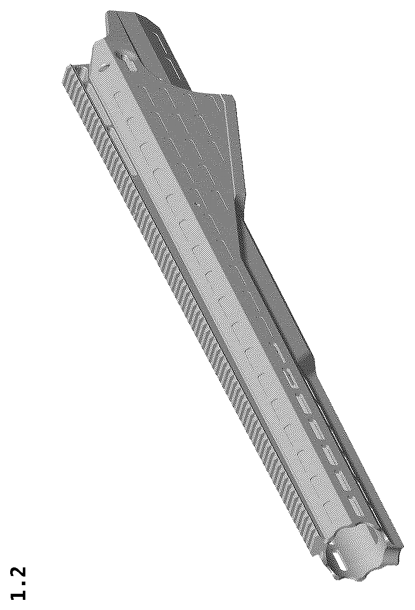 Patent USD1124218 Figure 2 – Rifle receiver