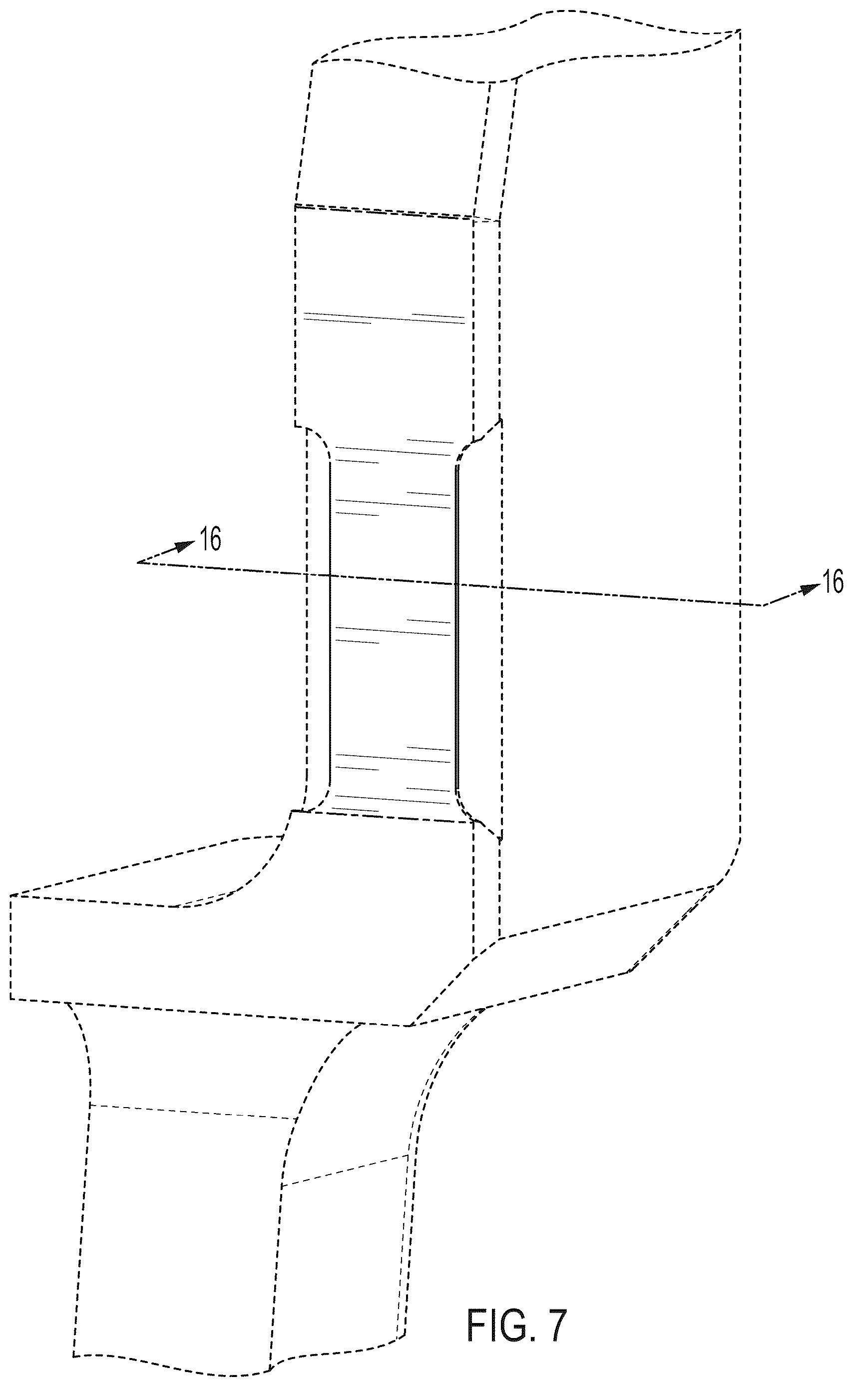 Patent USD1124219 Figure 7 – Archery bow riser portion