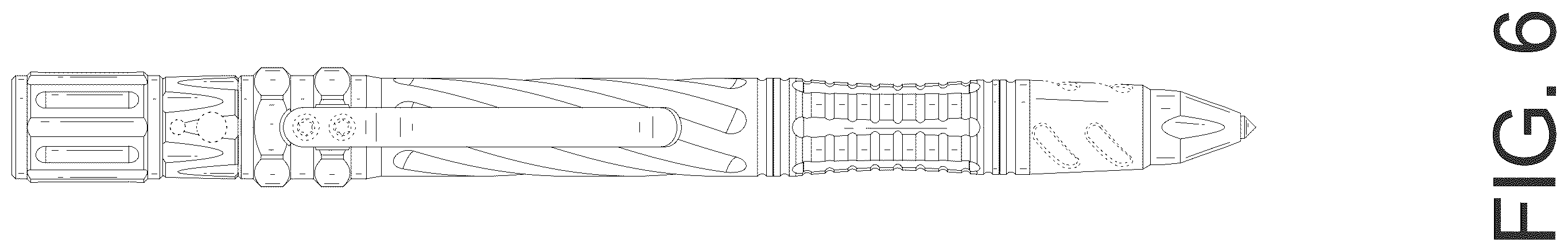 Patent USD1124221 Figure 6 – Self defense pen