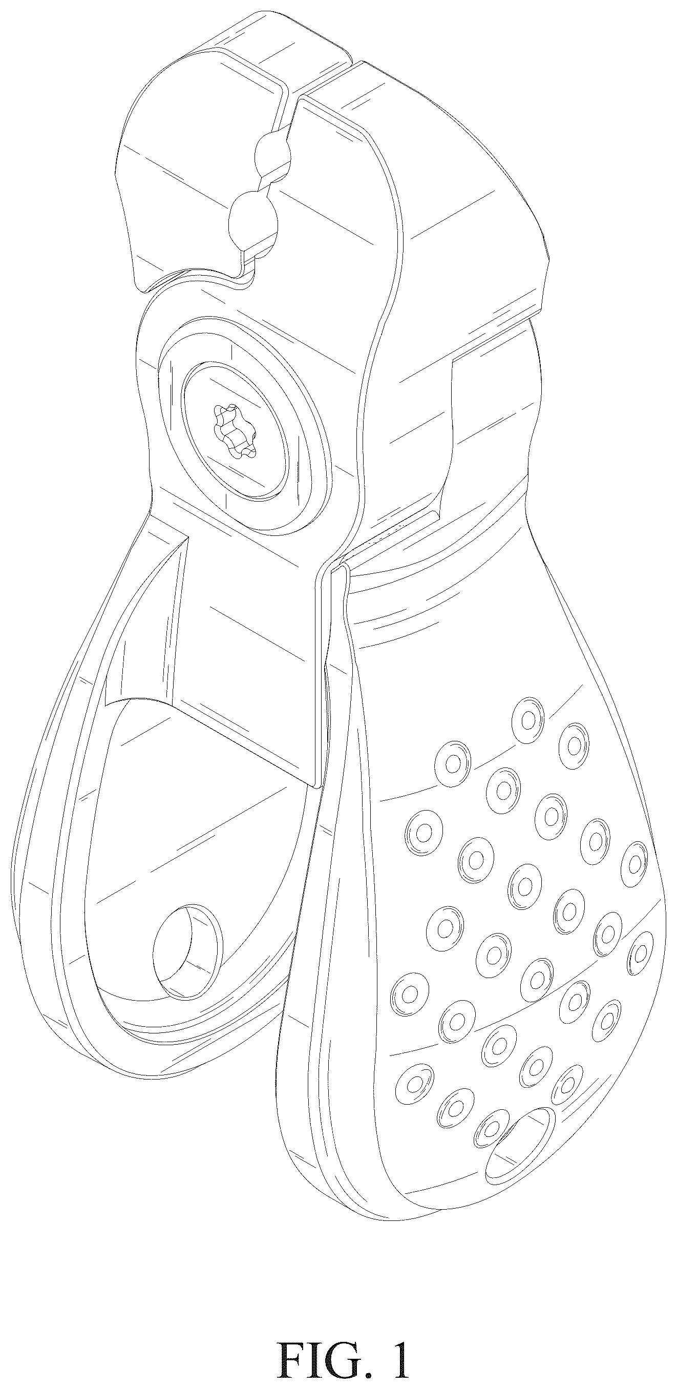 Patent USD1124226 Figure 1 – Fishing line cutter